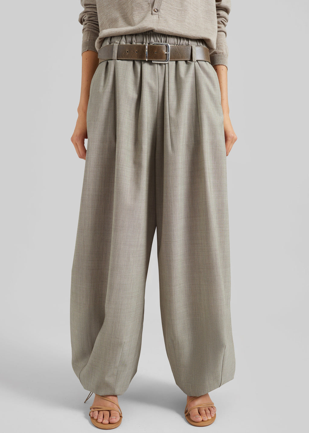 Oakdale Track Pants - Beige Melange