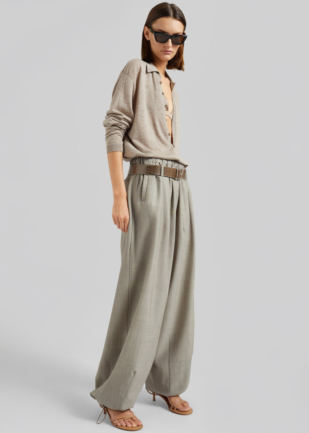 Oakdale Track Pants - Beige Melange