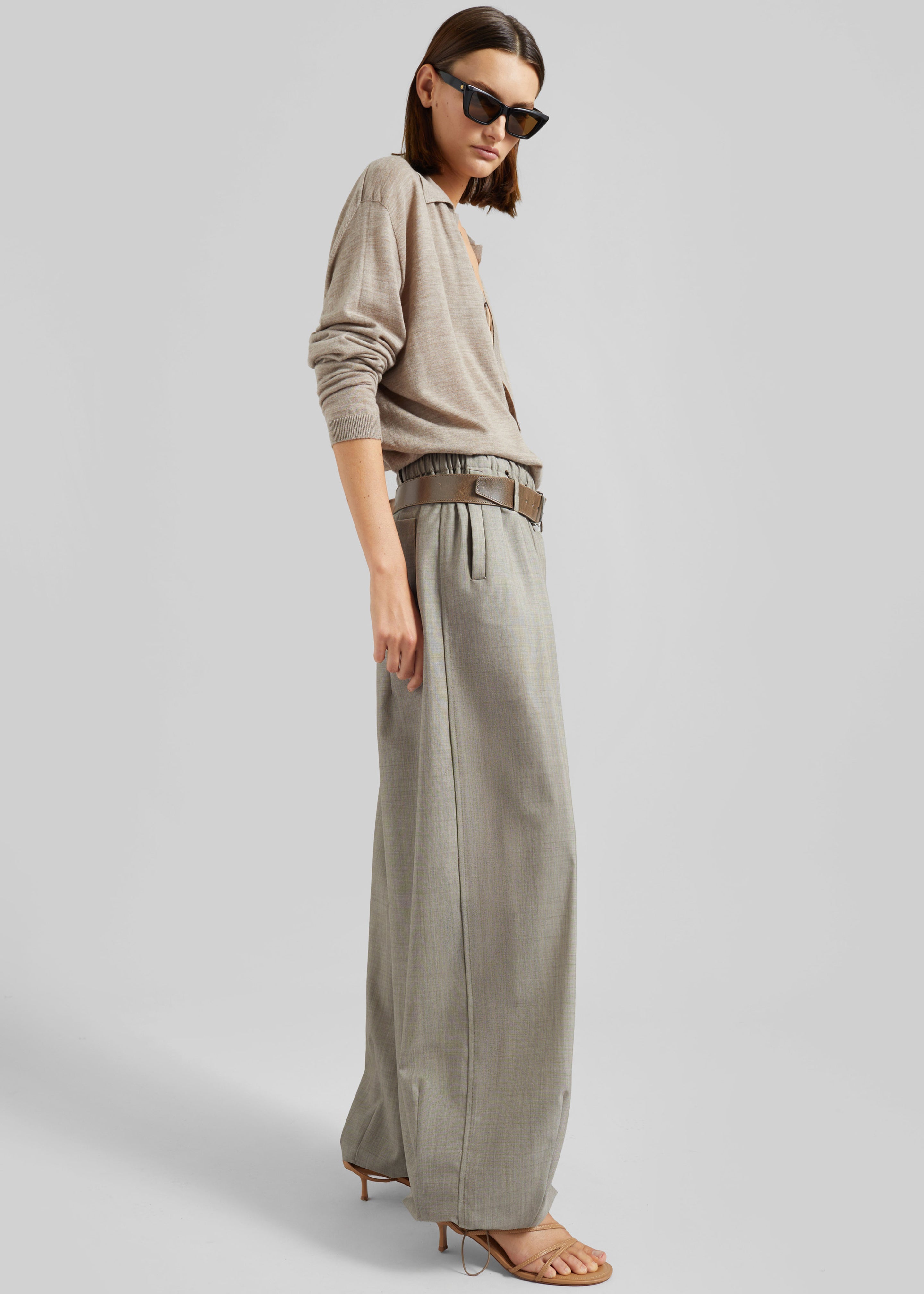 Oakdale Track Pants - Beige Melange
