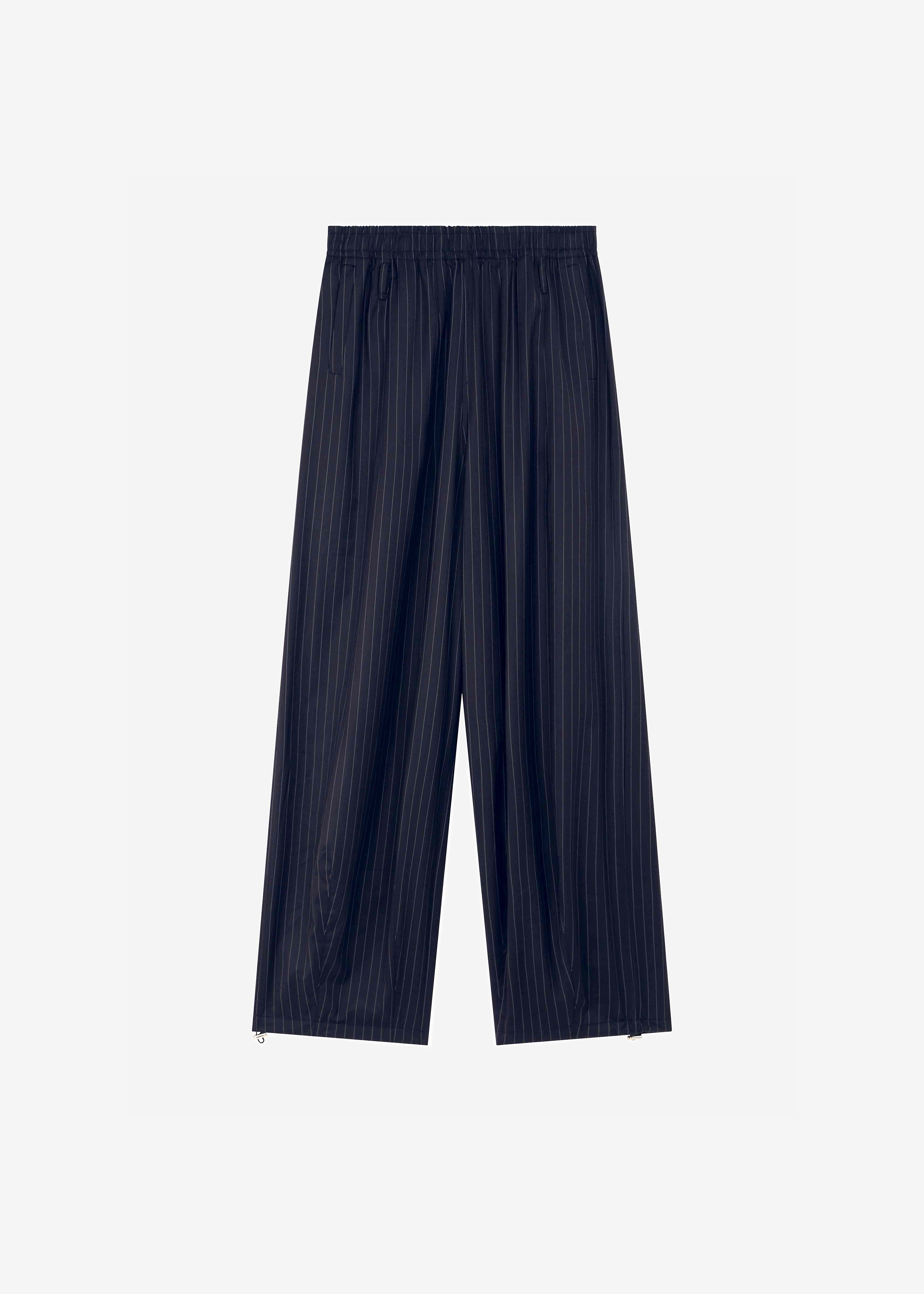 Oakdale Track Pants - Navy/White Pinstripe