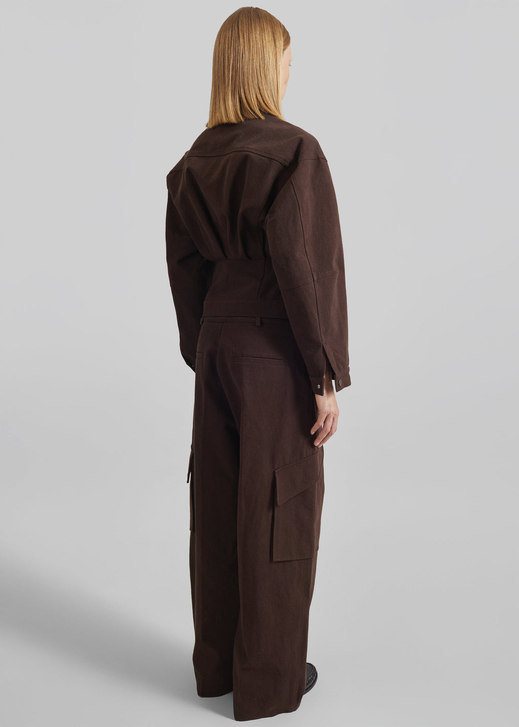 Oslo Cotton Cargo Pants - Brown