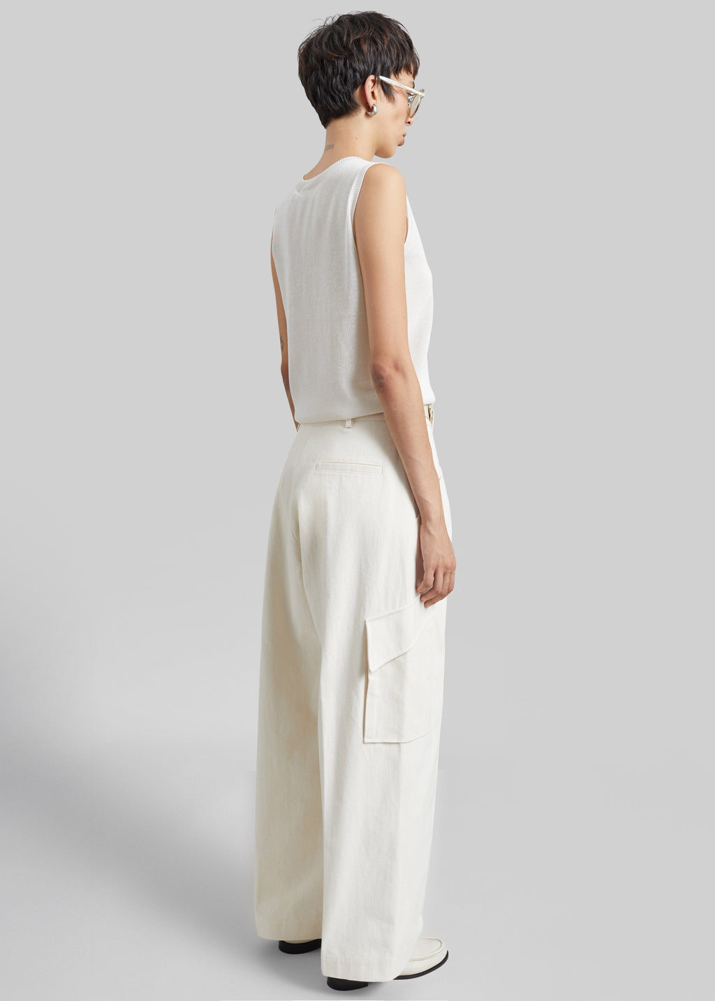 Oslo Cotton Cargo Pants - Beige