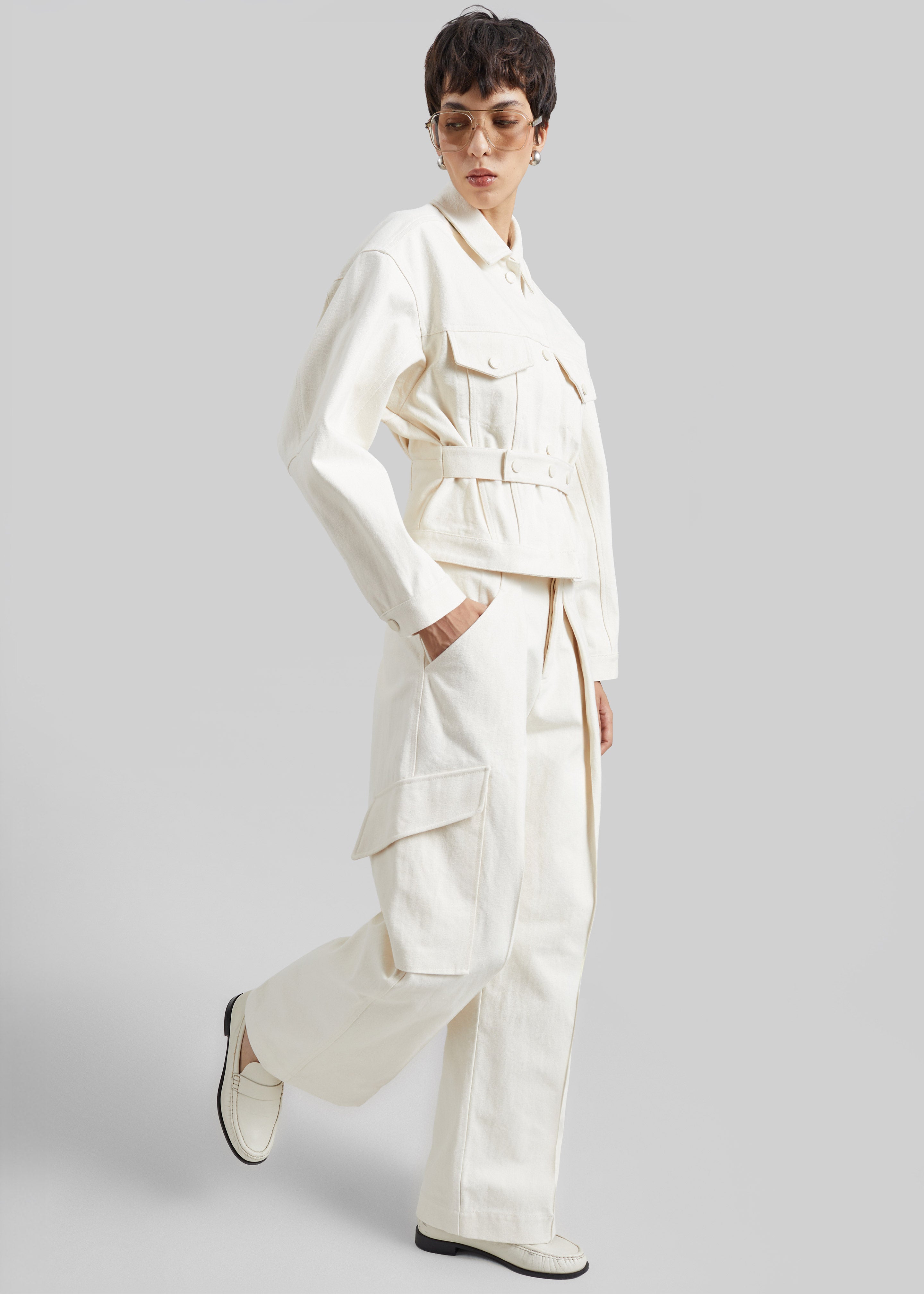 Oslo Cotton Cargo Pants - Beige