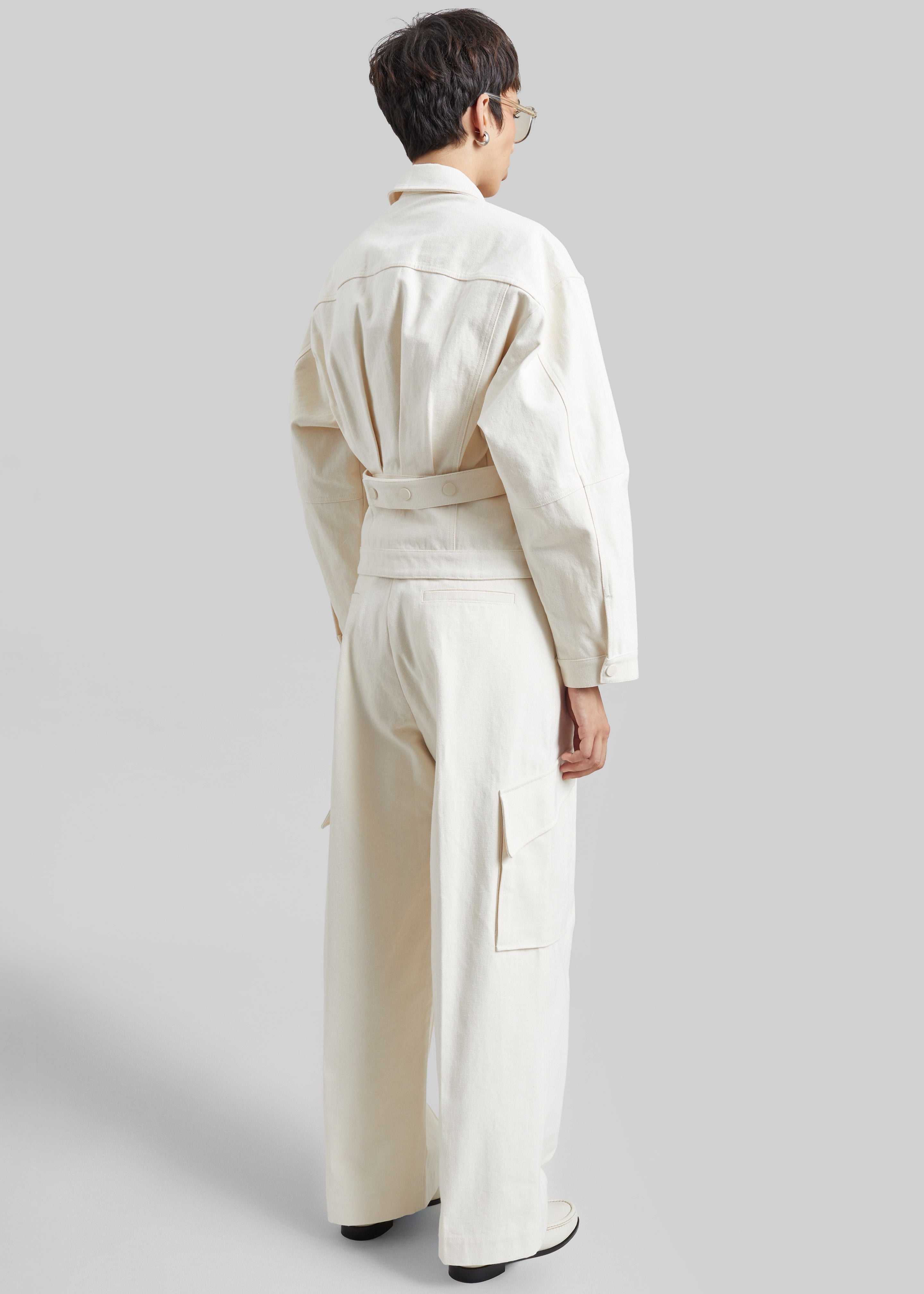 Oslo Cotton Cinched Jacket - Beige