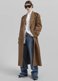 Pembroke Faux Suede Trench - Camel