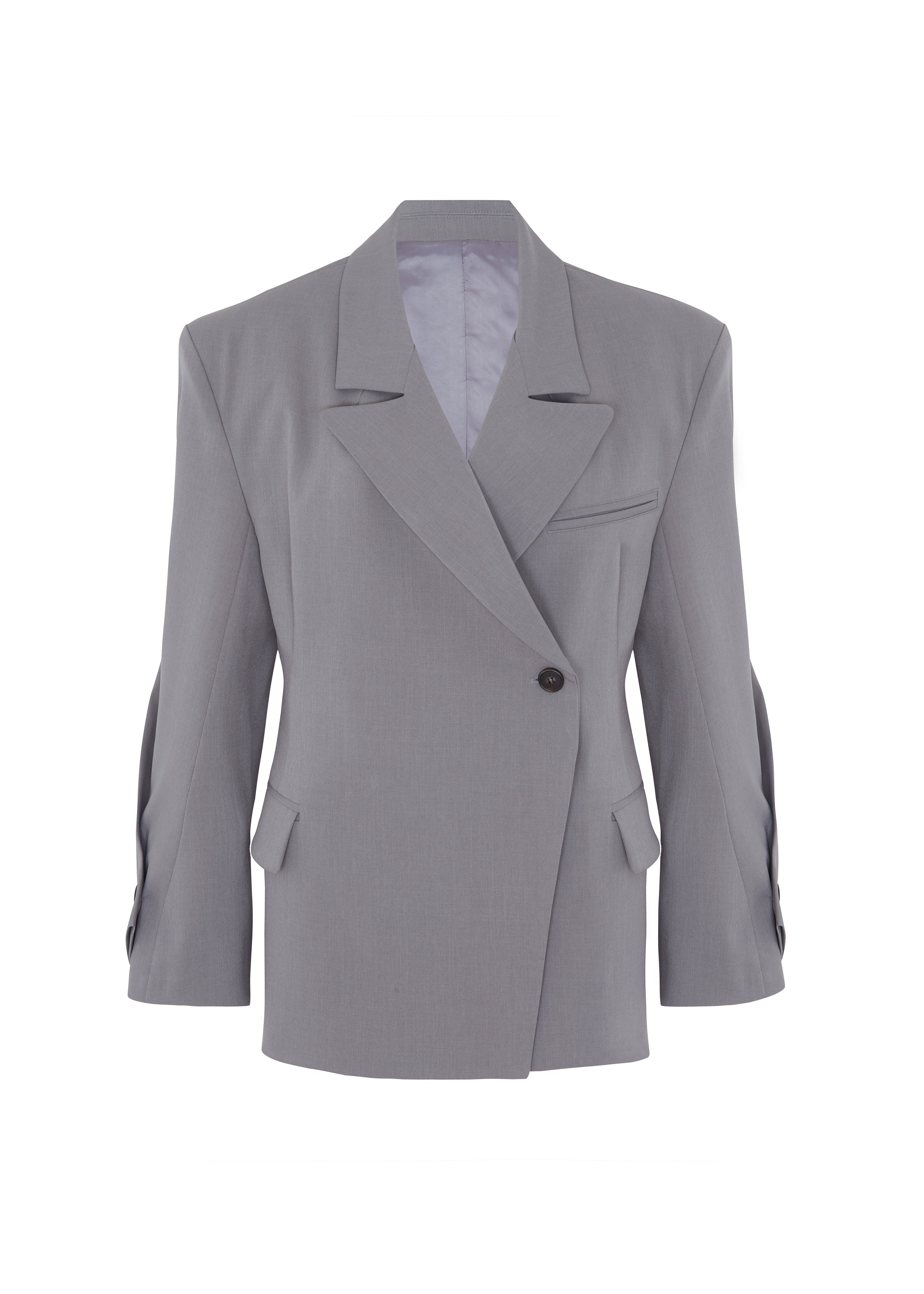 Pia Boxy Blazer - Grey