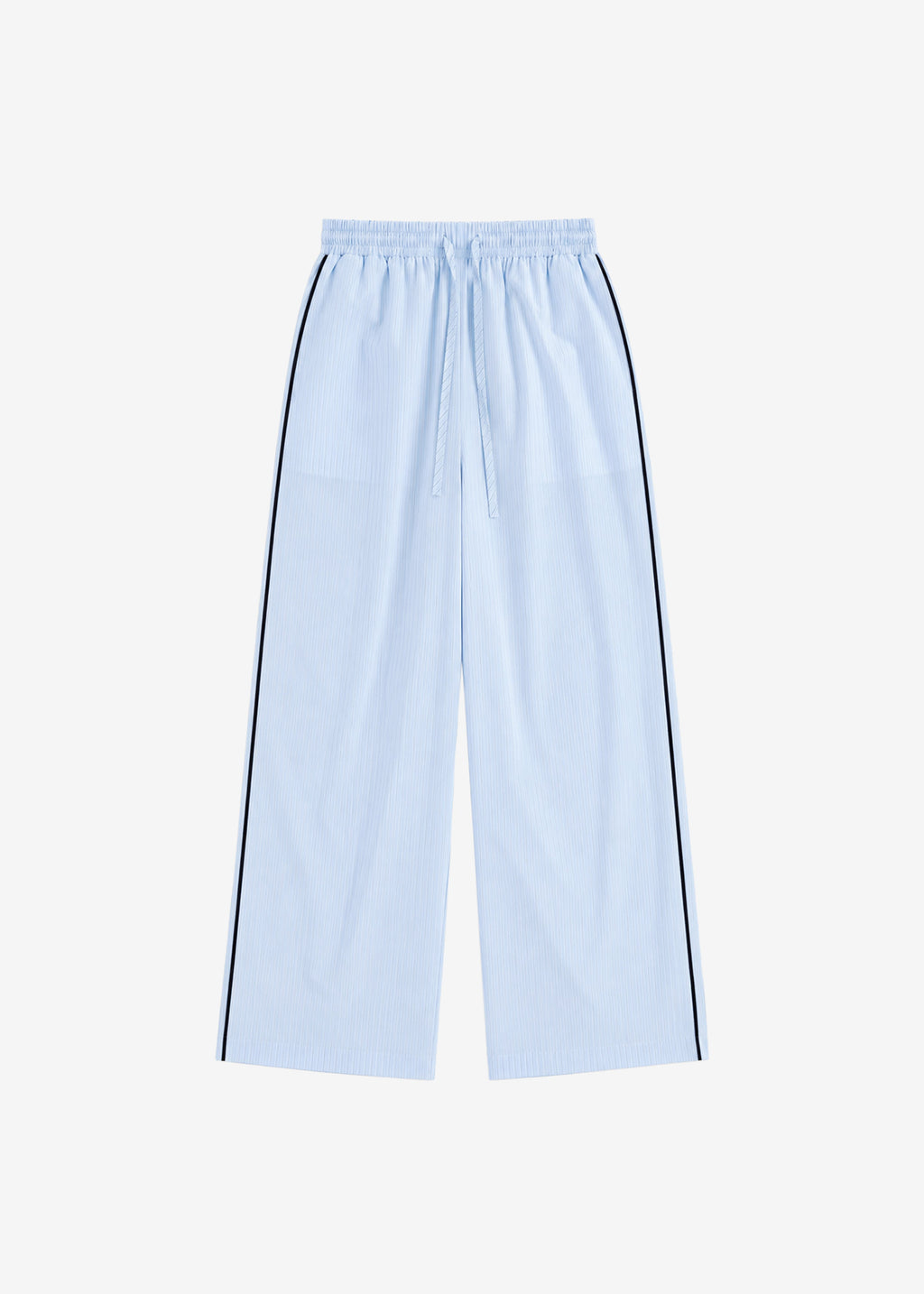 Porto Contrast Piped Pants - Blue/White Stripe