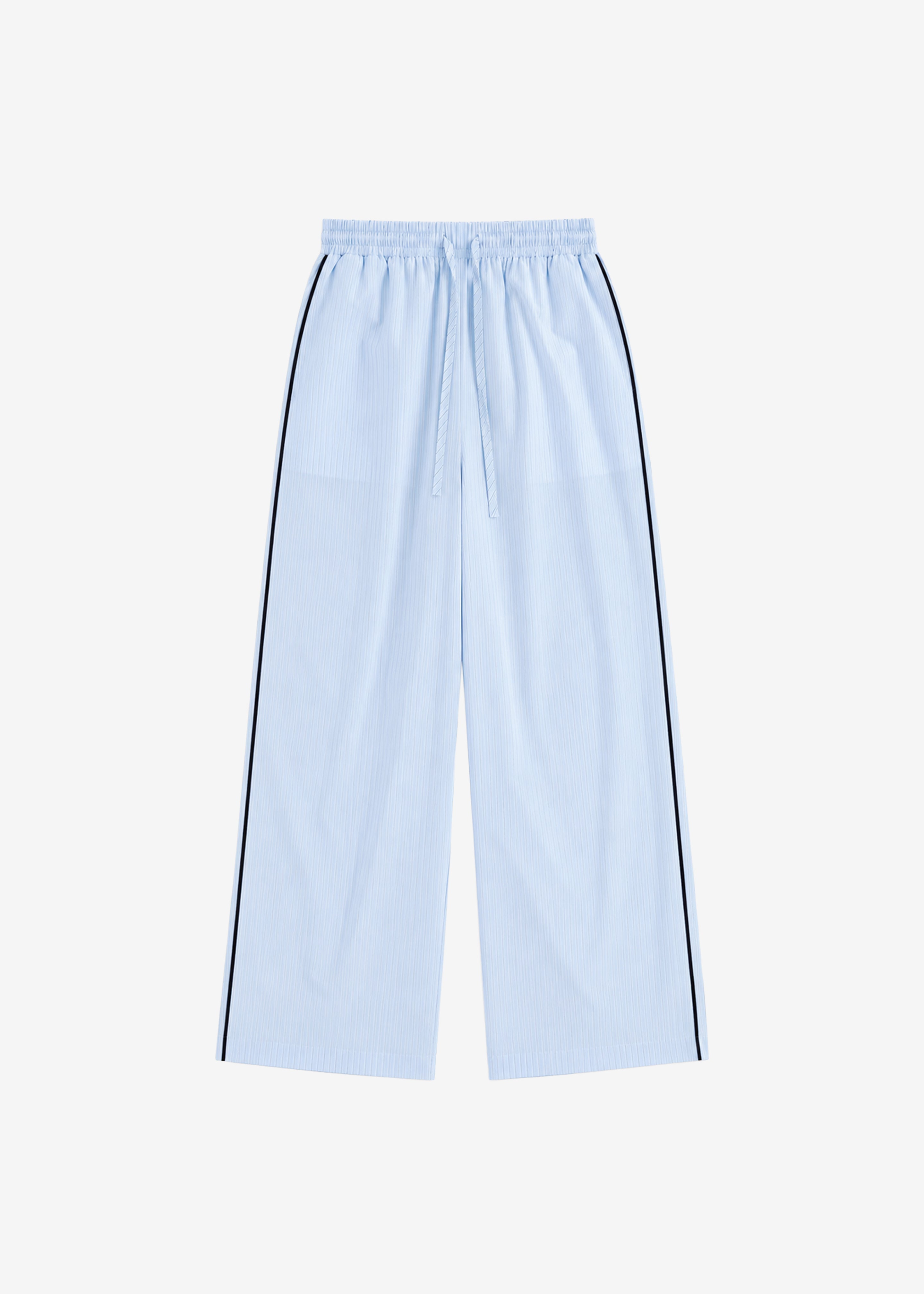 Porto Contrast Piped Pants - Blue/White Stripe