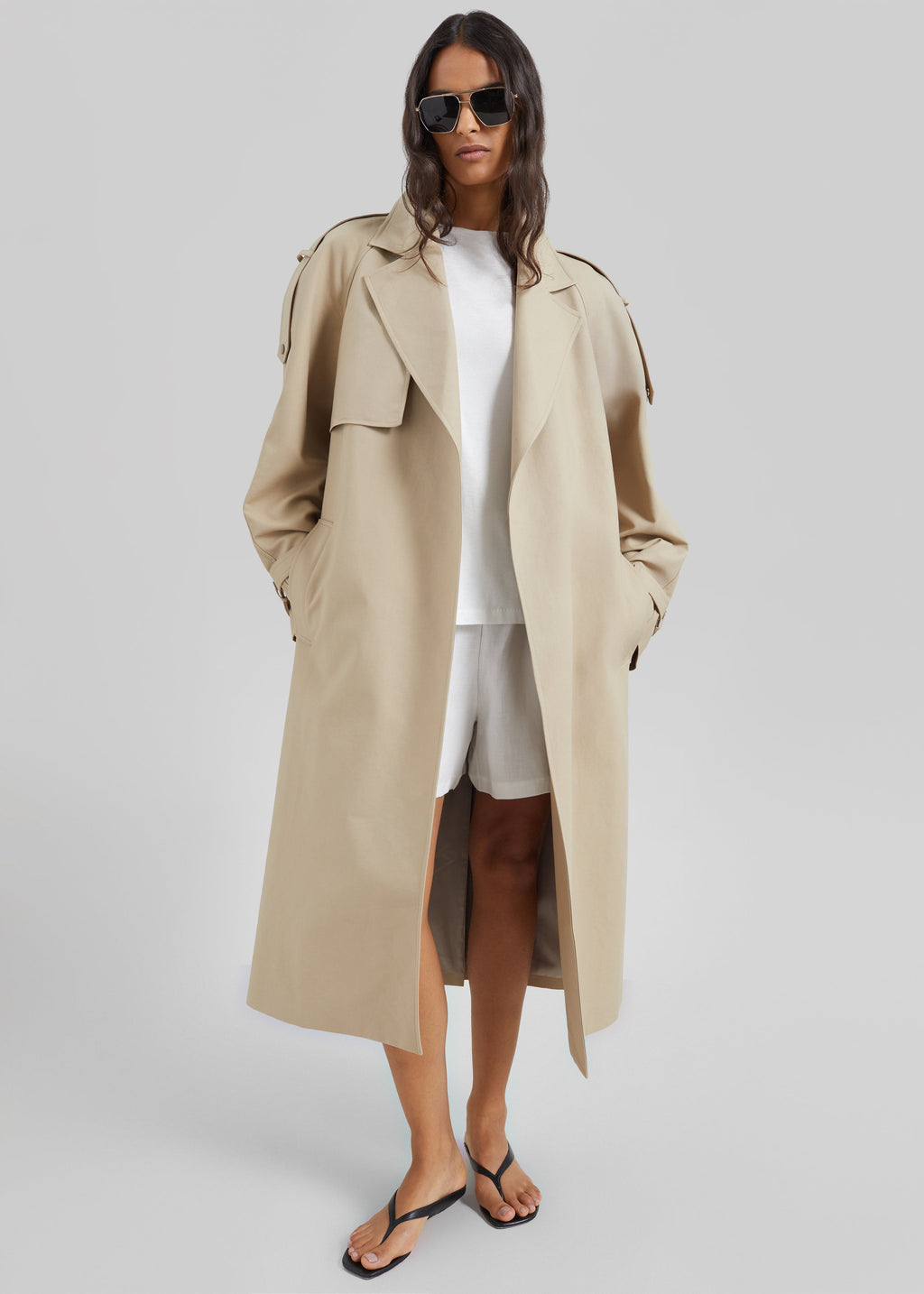 Rhodes Trench Coat - Natural