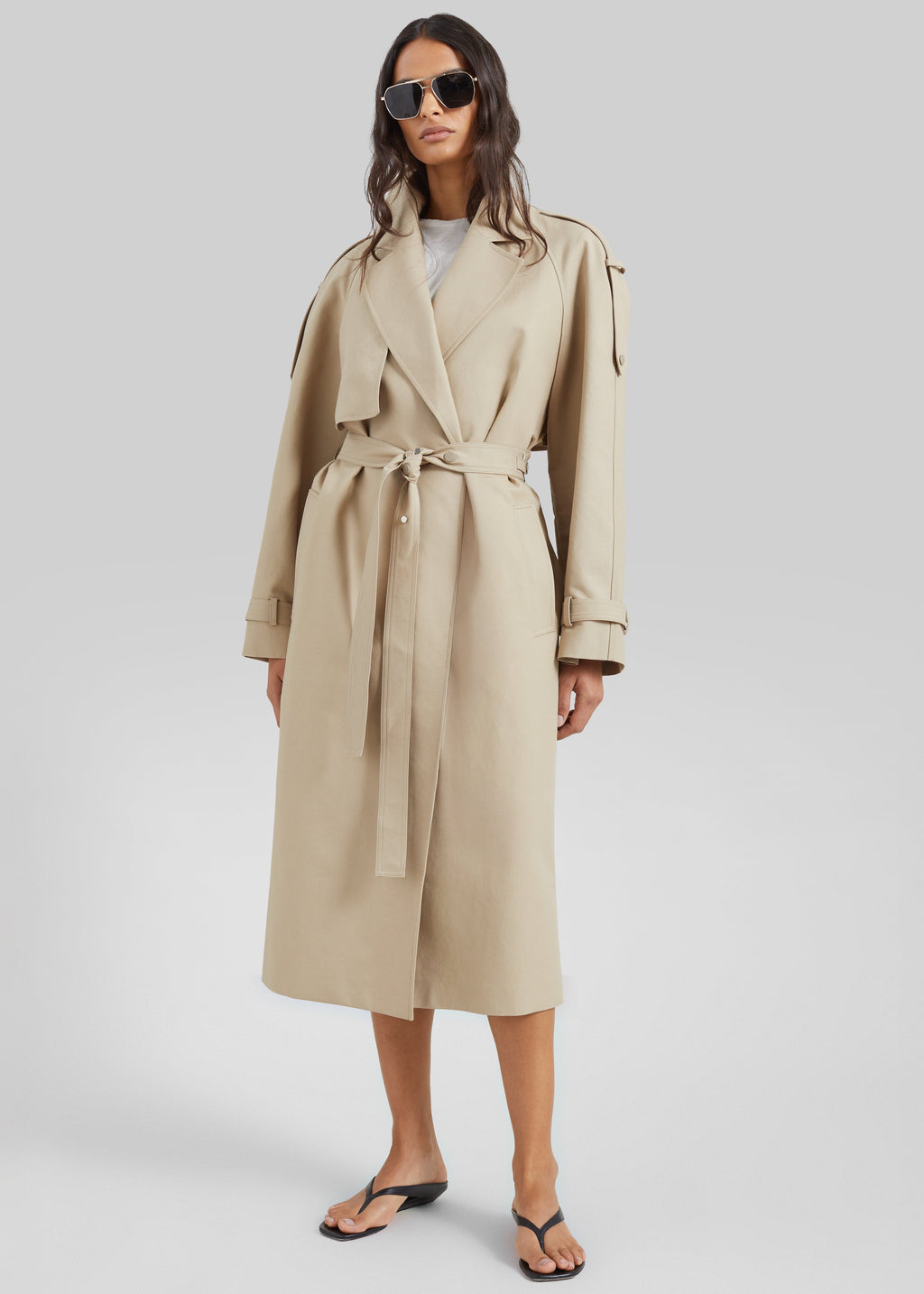 Rhodes Trench Coat - Natural