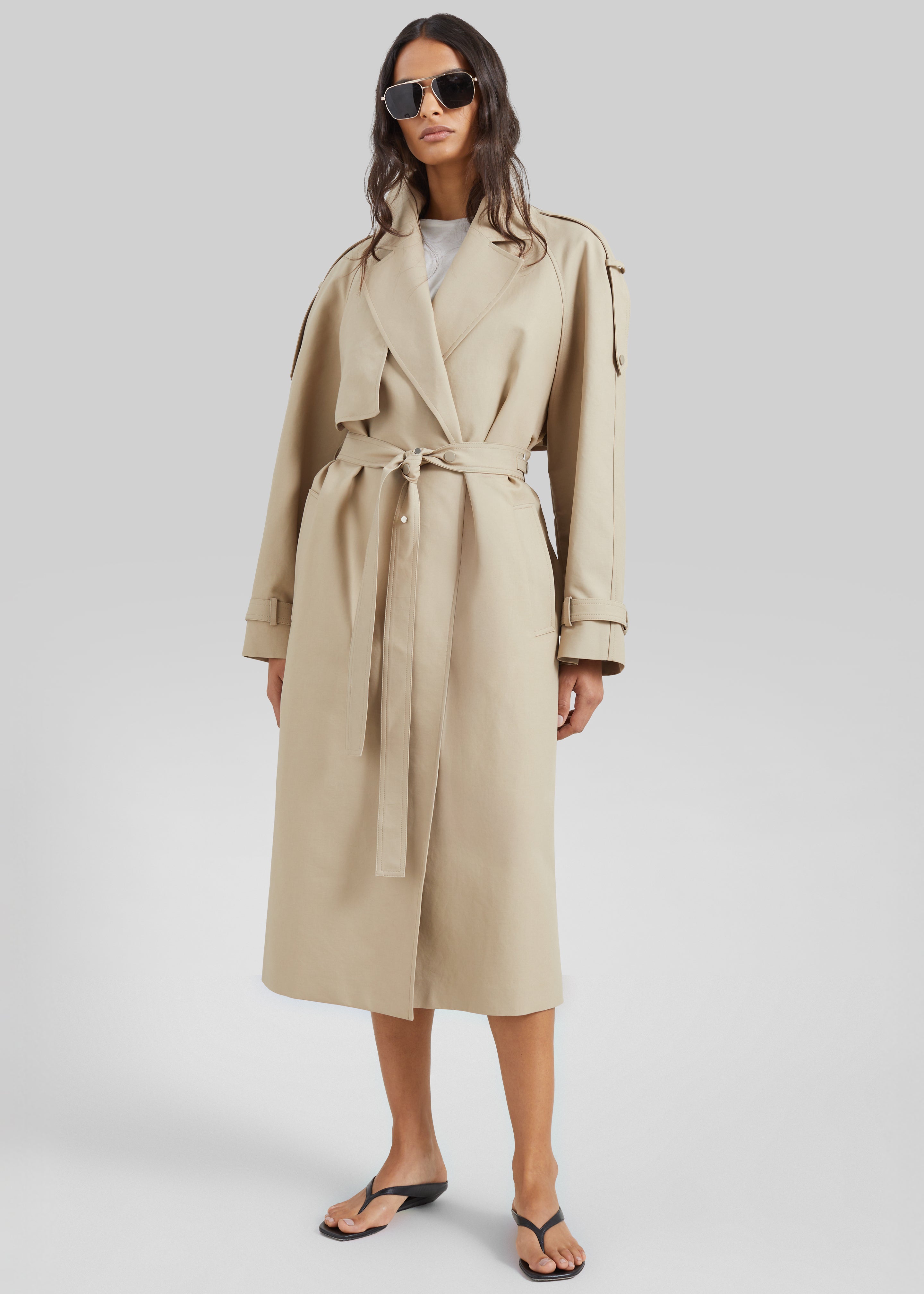 Rhodes Trench Coat - Natural