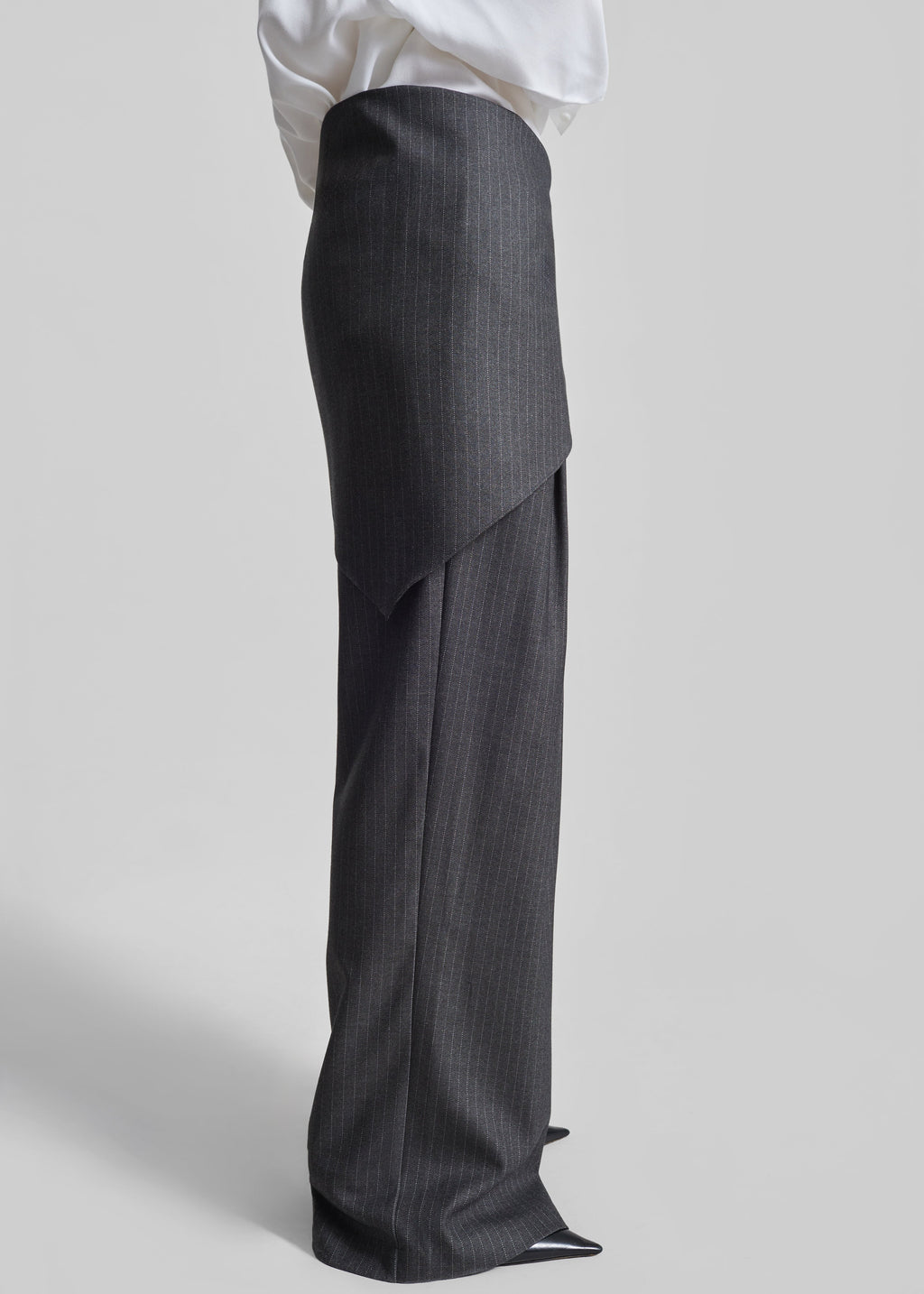 Rovigo Scarf Wrap Pants - Grey Stripe