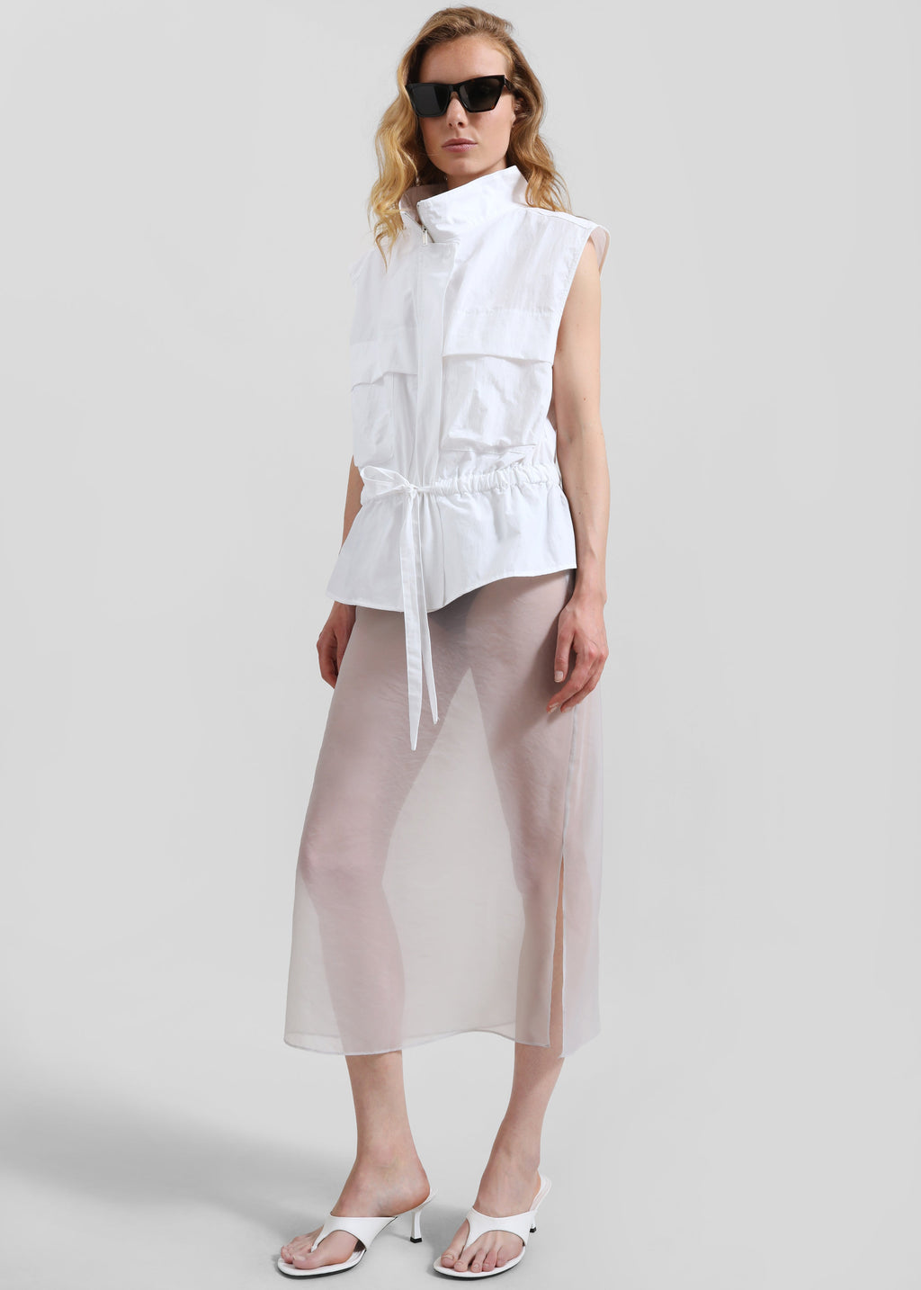 Rowley Utility Vest - White