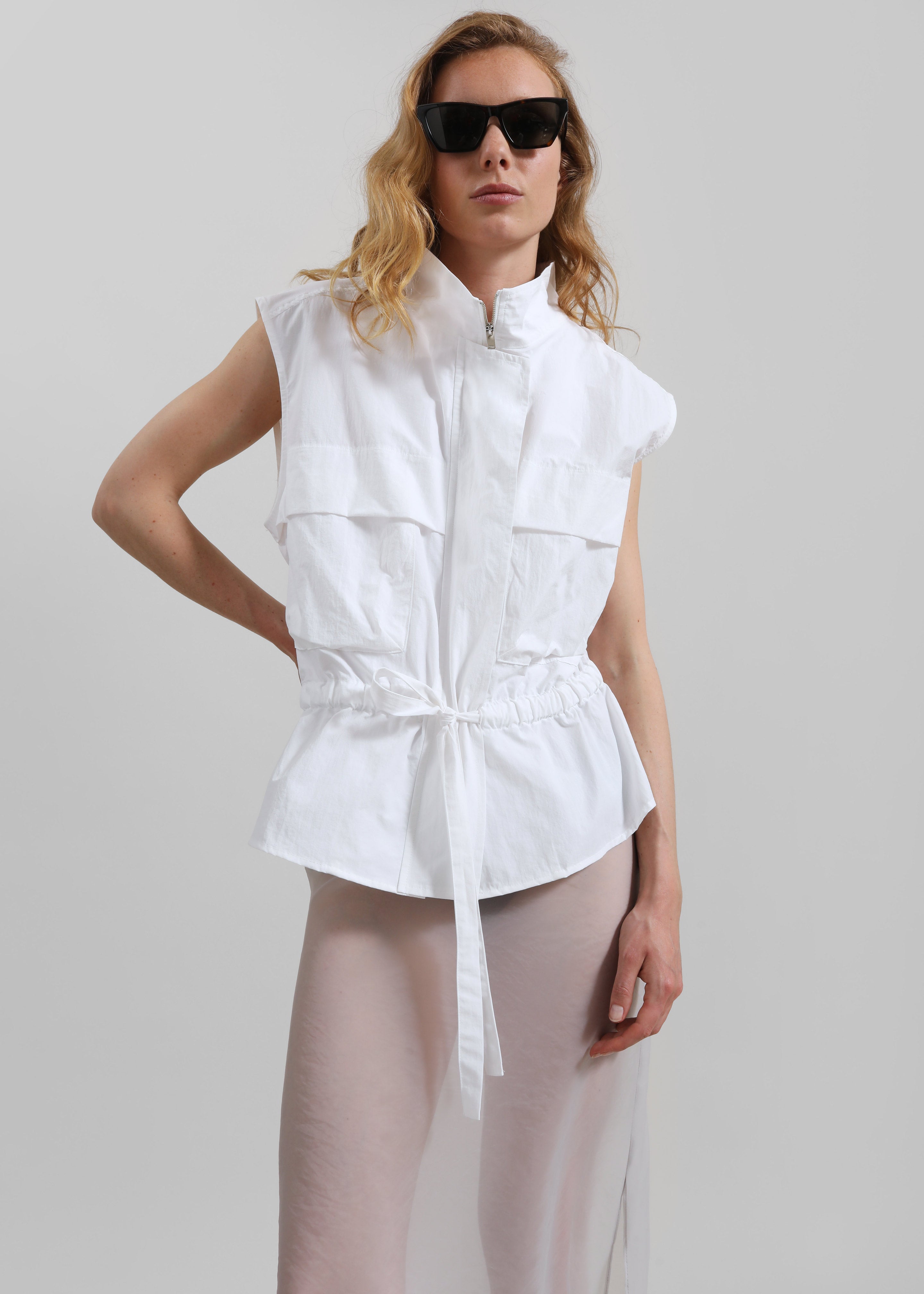 Rowley Utility Vest - White
