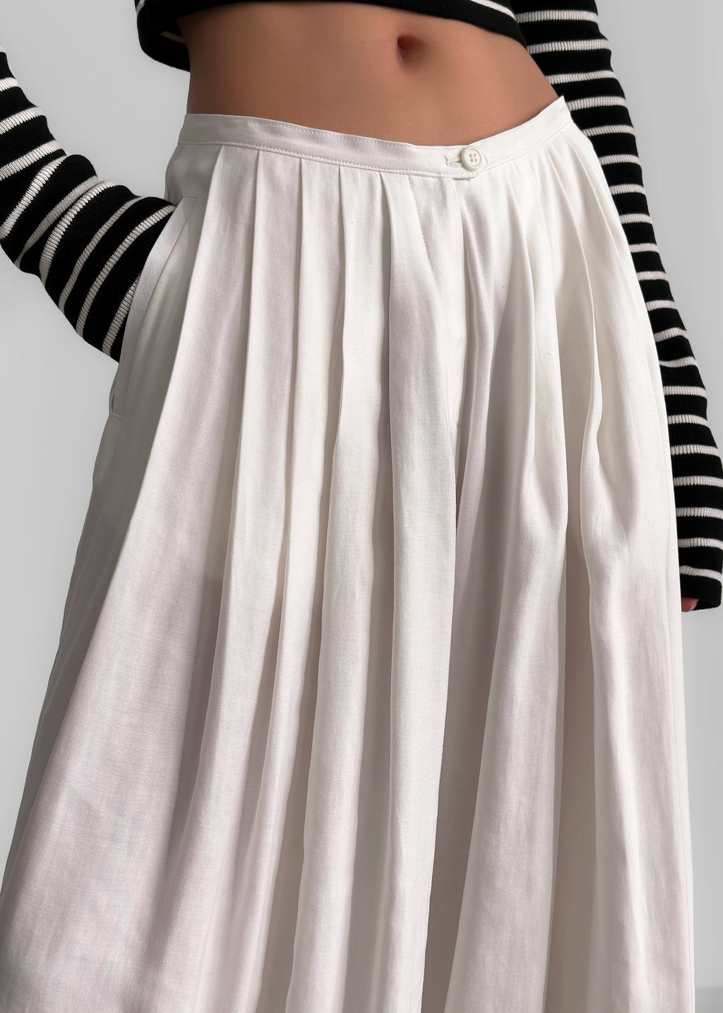Sloane Wide Leg Trousers - White