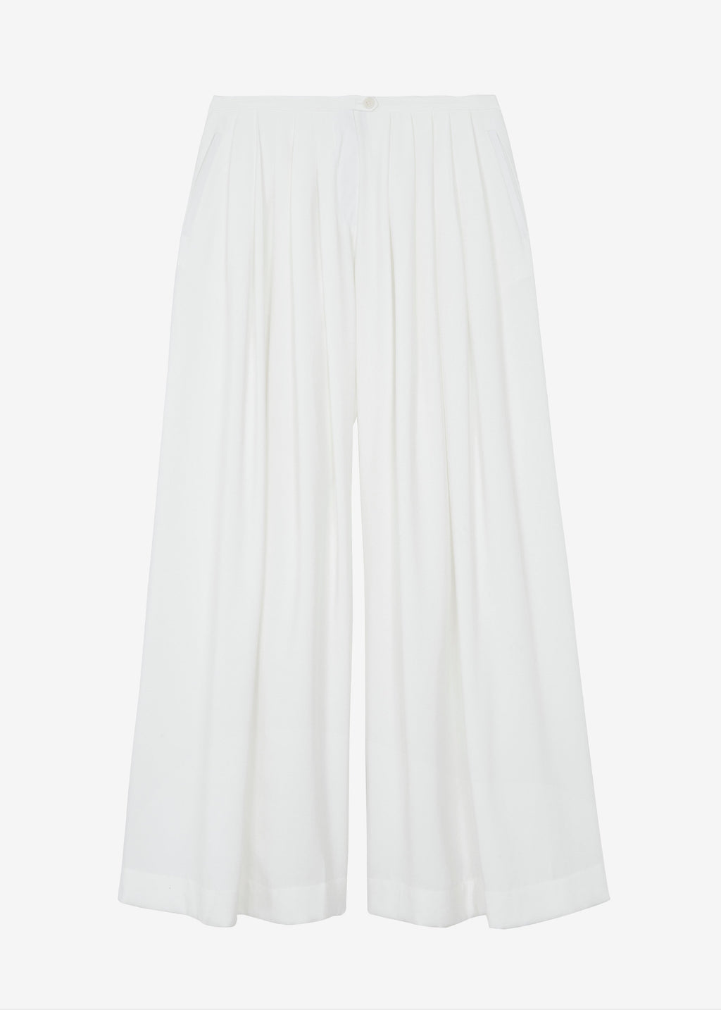 Sloane Wide Leg Trousers - White
