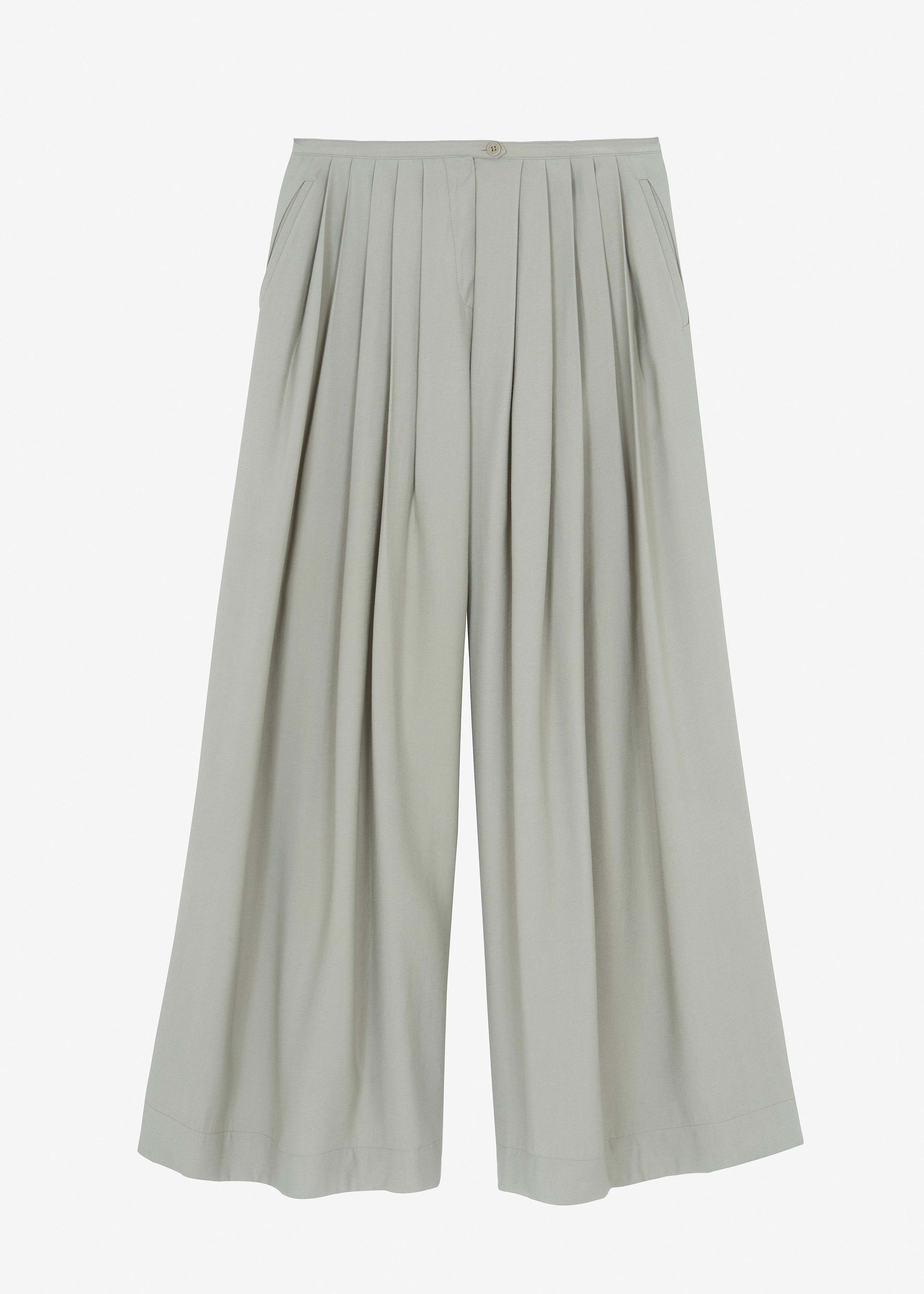 Sloane Wide Leg Trousers - Grey