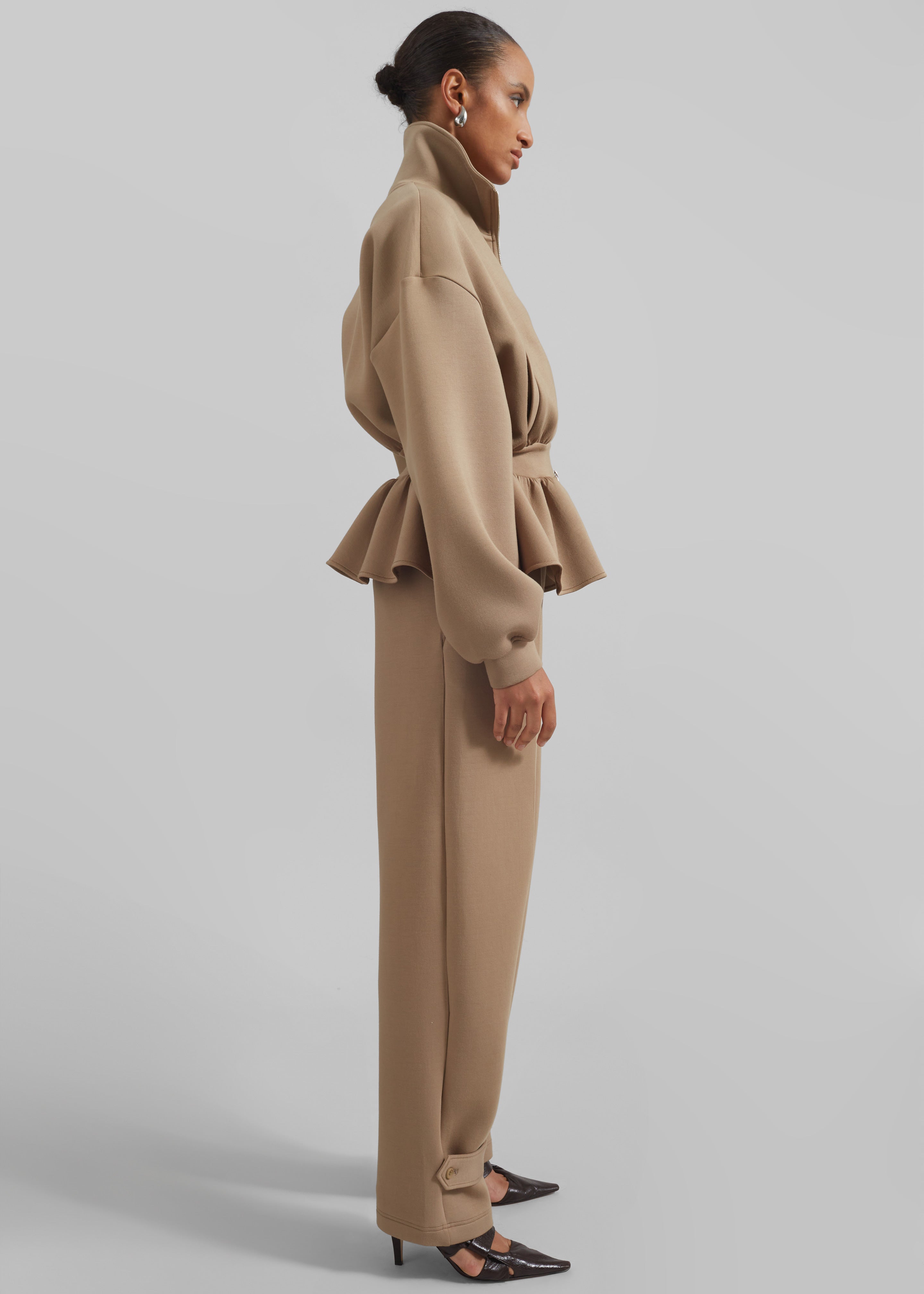 Sorelle Peplum Jacket - Camel
