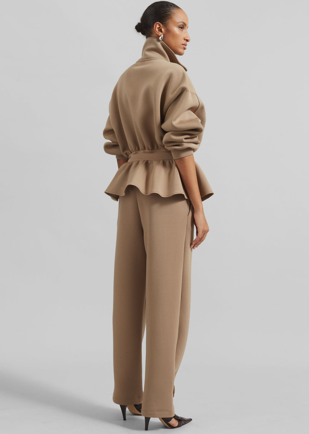 Sorelle Peplum Jacket - Camel