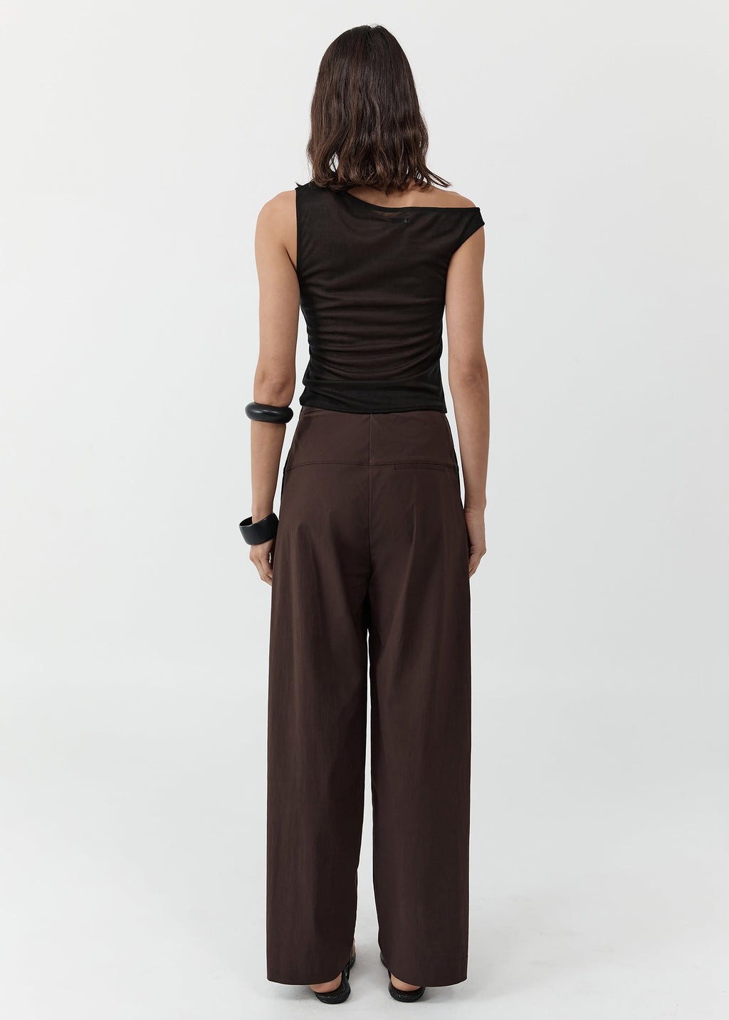 St. Agni Relaxed Pleat Pants - Bark