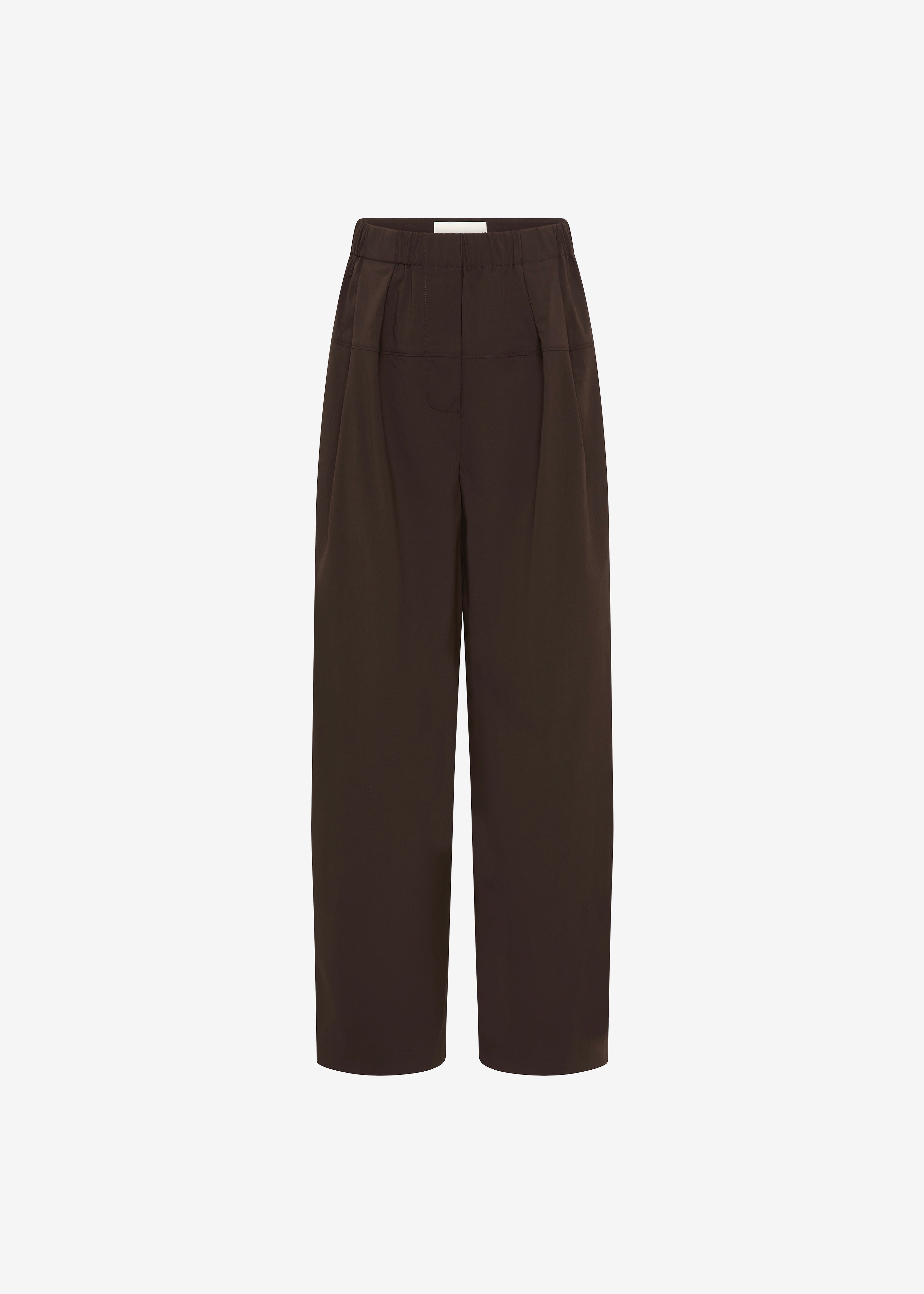 St. Agni Relaxed Pleat Pants - Bark