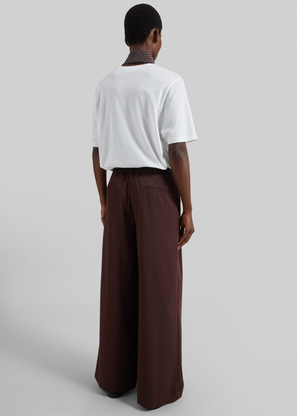 Taormina Pleated Trousers - Chocolate