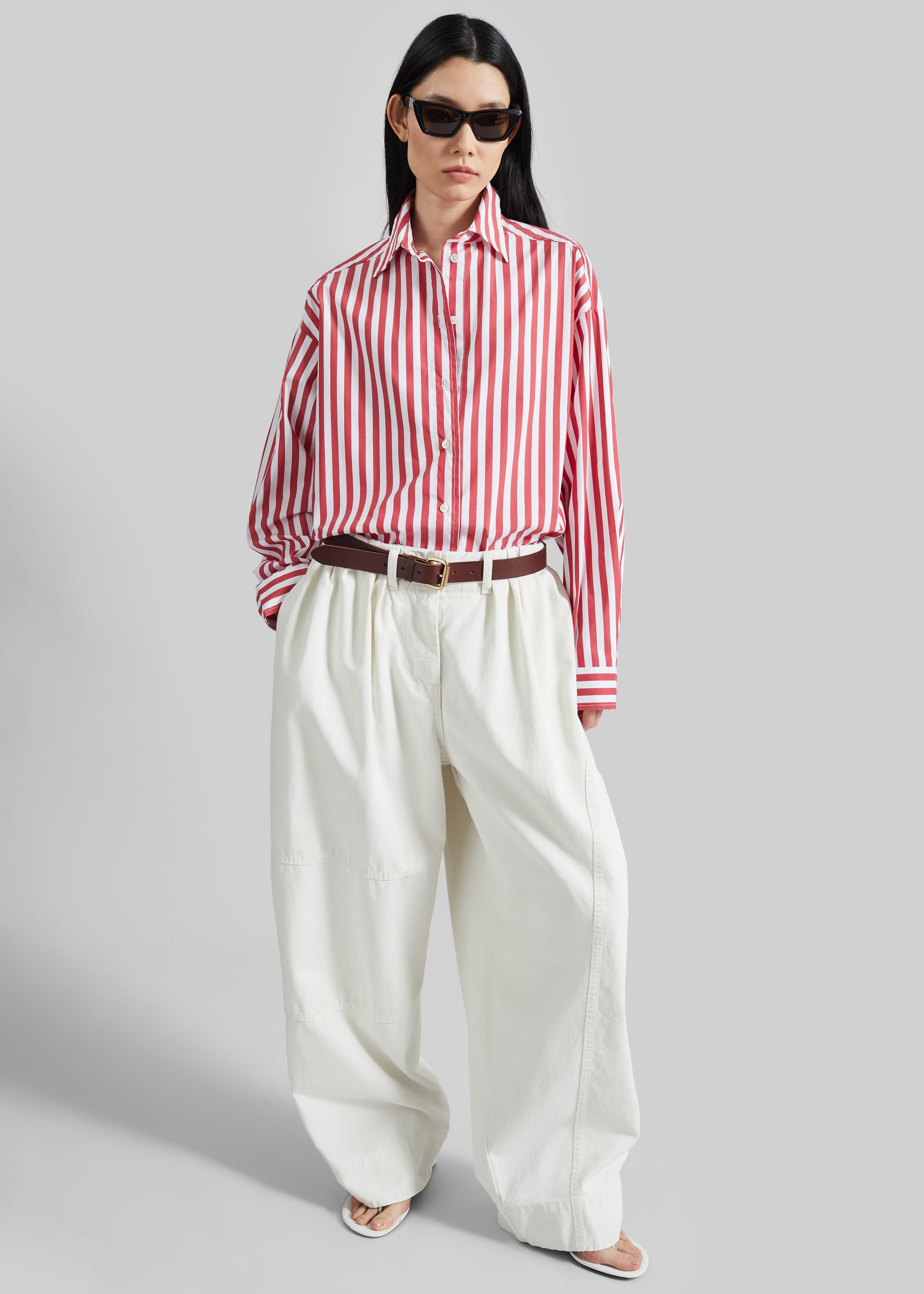 Teano Curved Pants - Off White