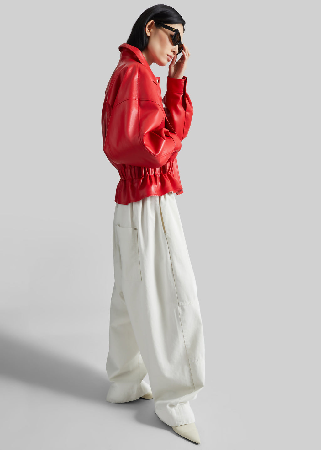 Teano Curved Pants - Off White