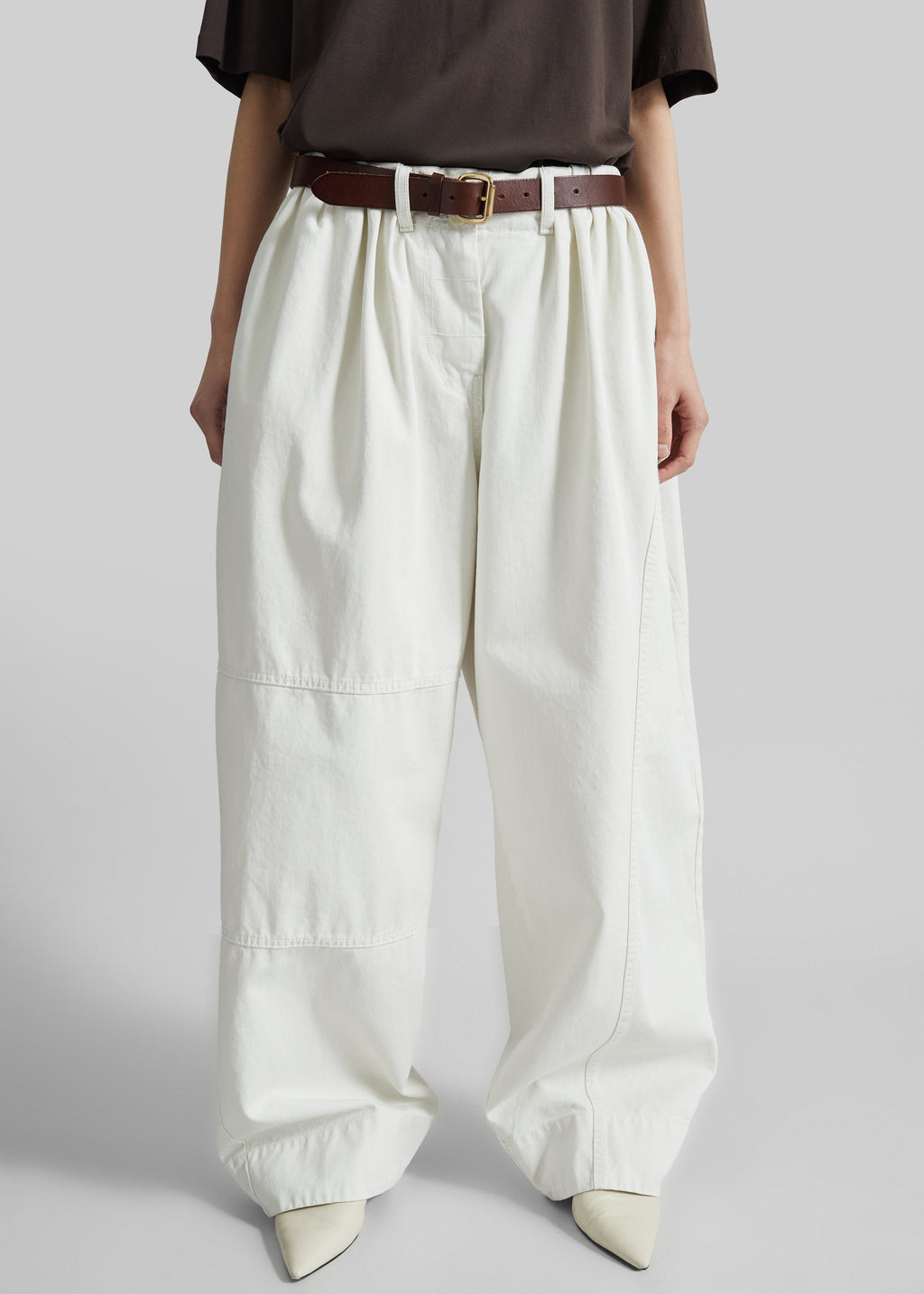 Teano Curved Pants - Off White