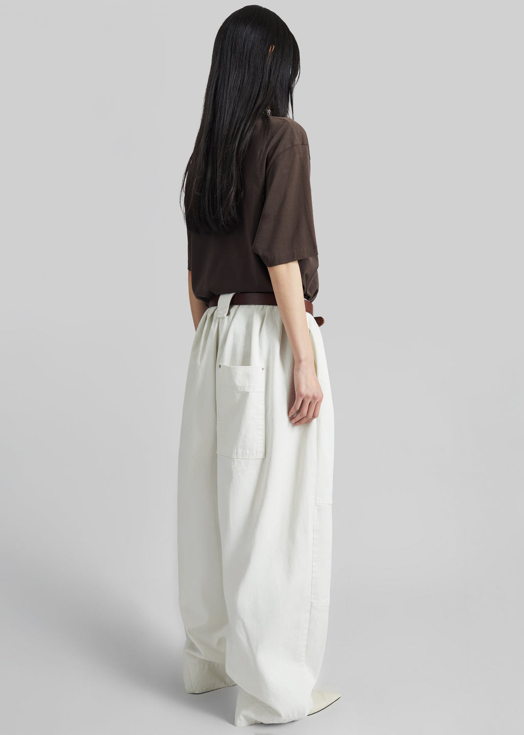 Teano Curved Pants - Off White
