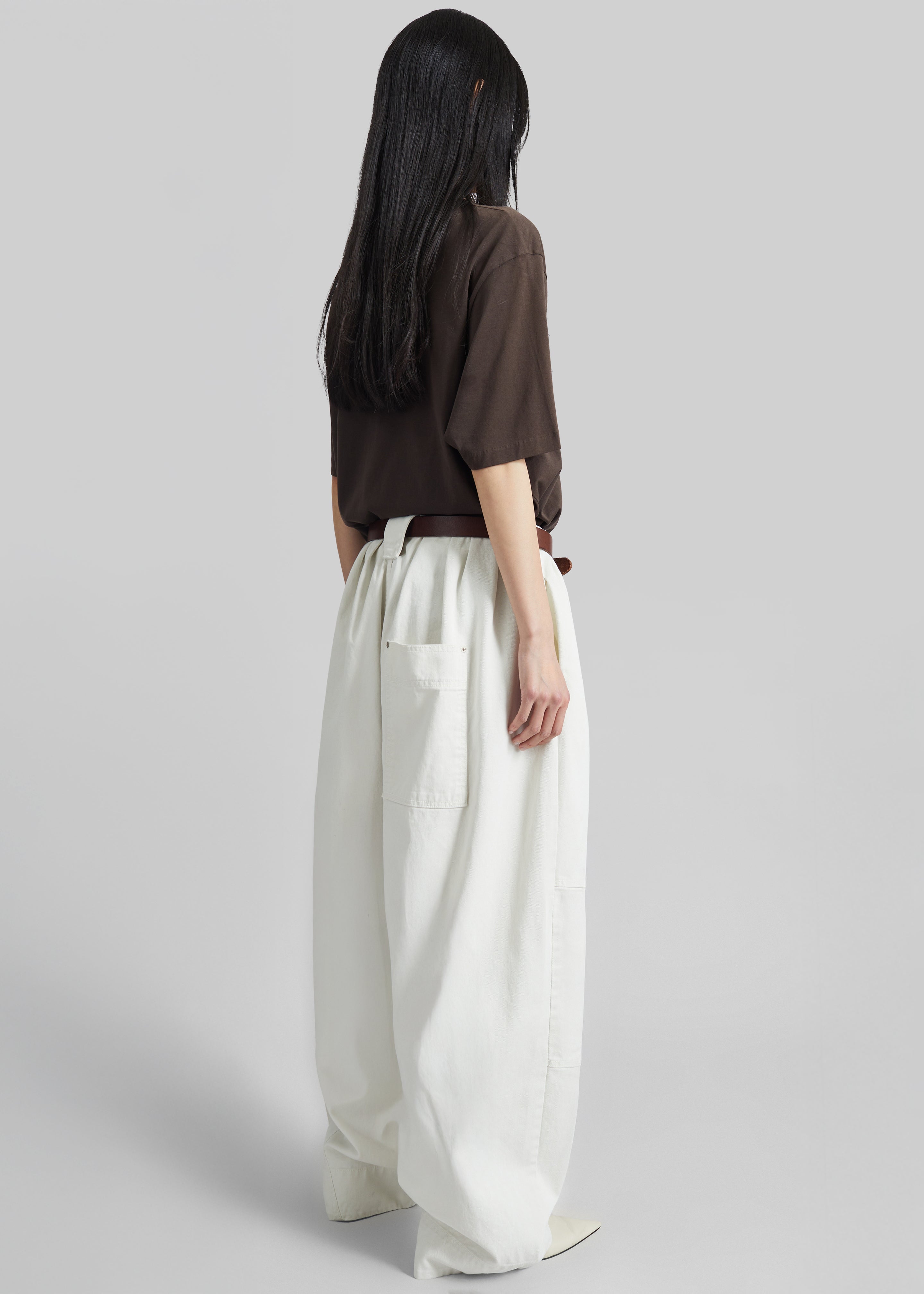 Teano Curved Pants - Off White