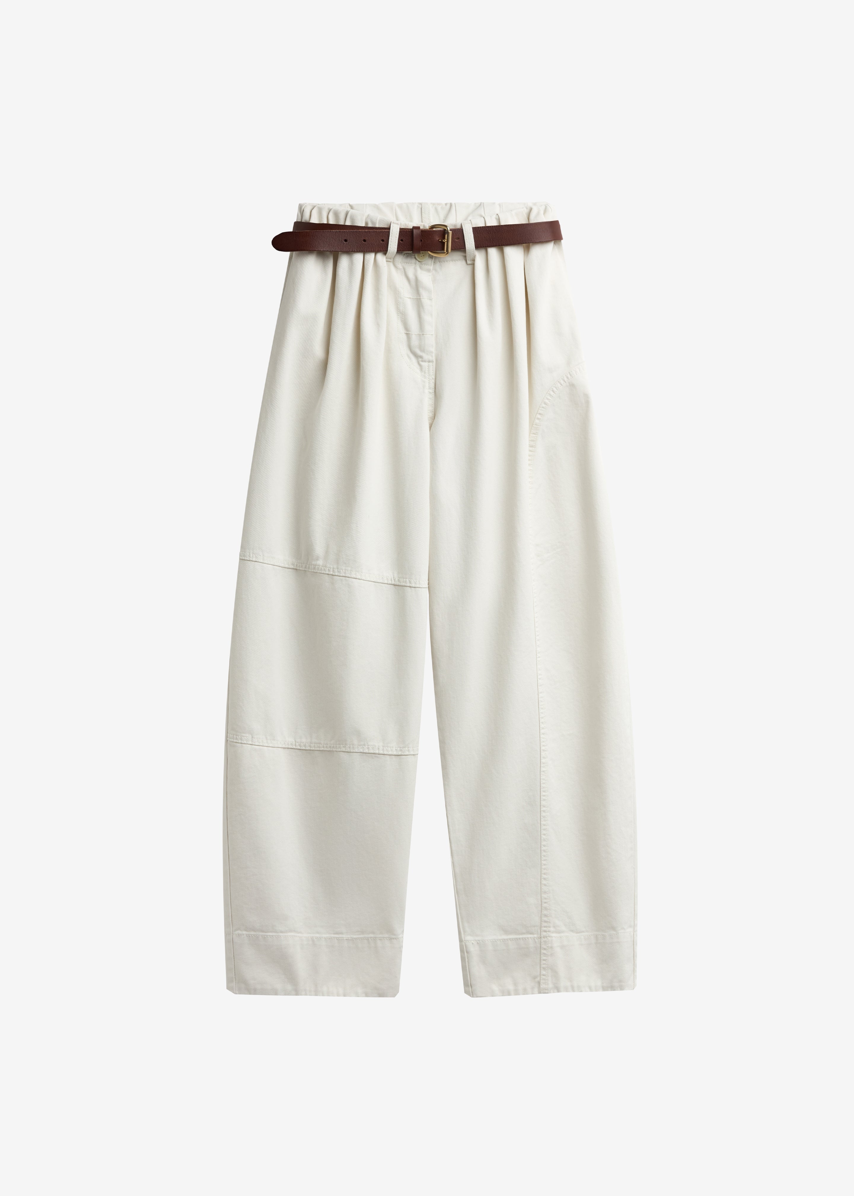 Teano Curved Pants - Off White