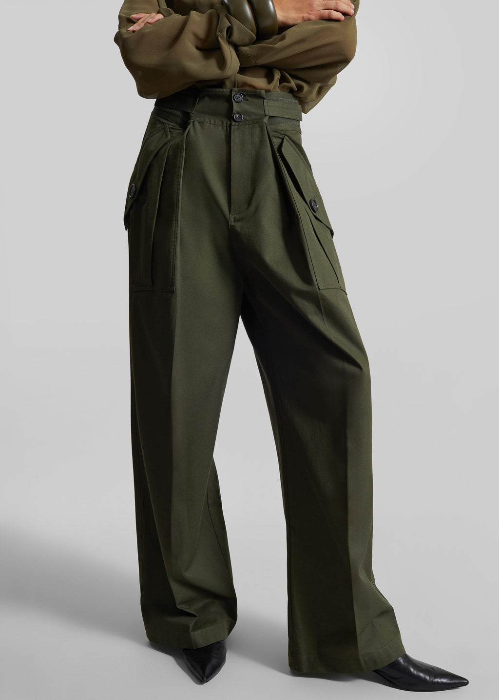 Tova Cargo Pants - Deep Green