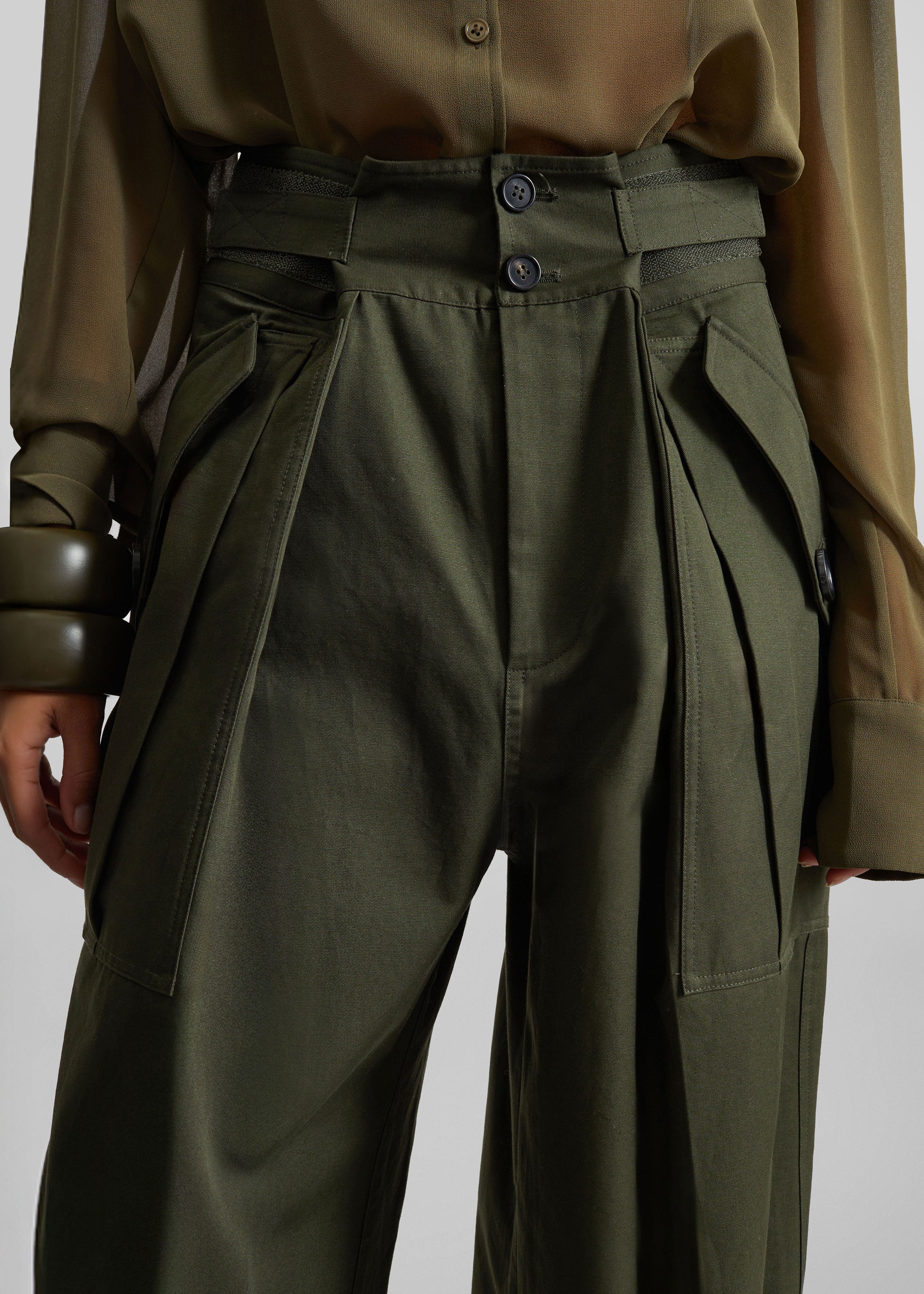 Tova Cargo Pants - Deep Green