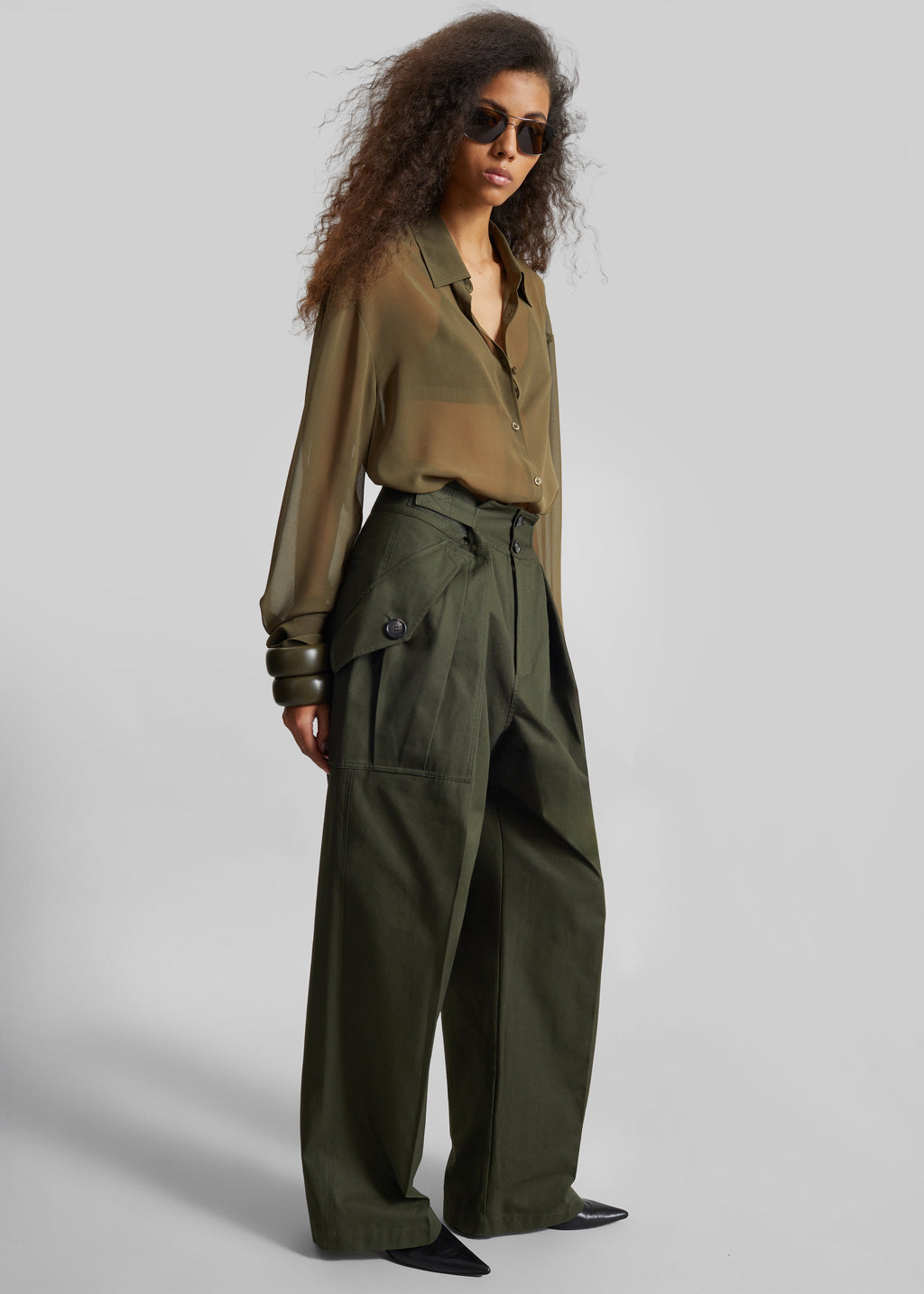 Tova Cargo Pants - Deep Green
