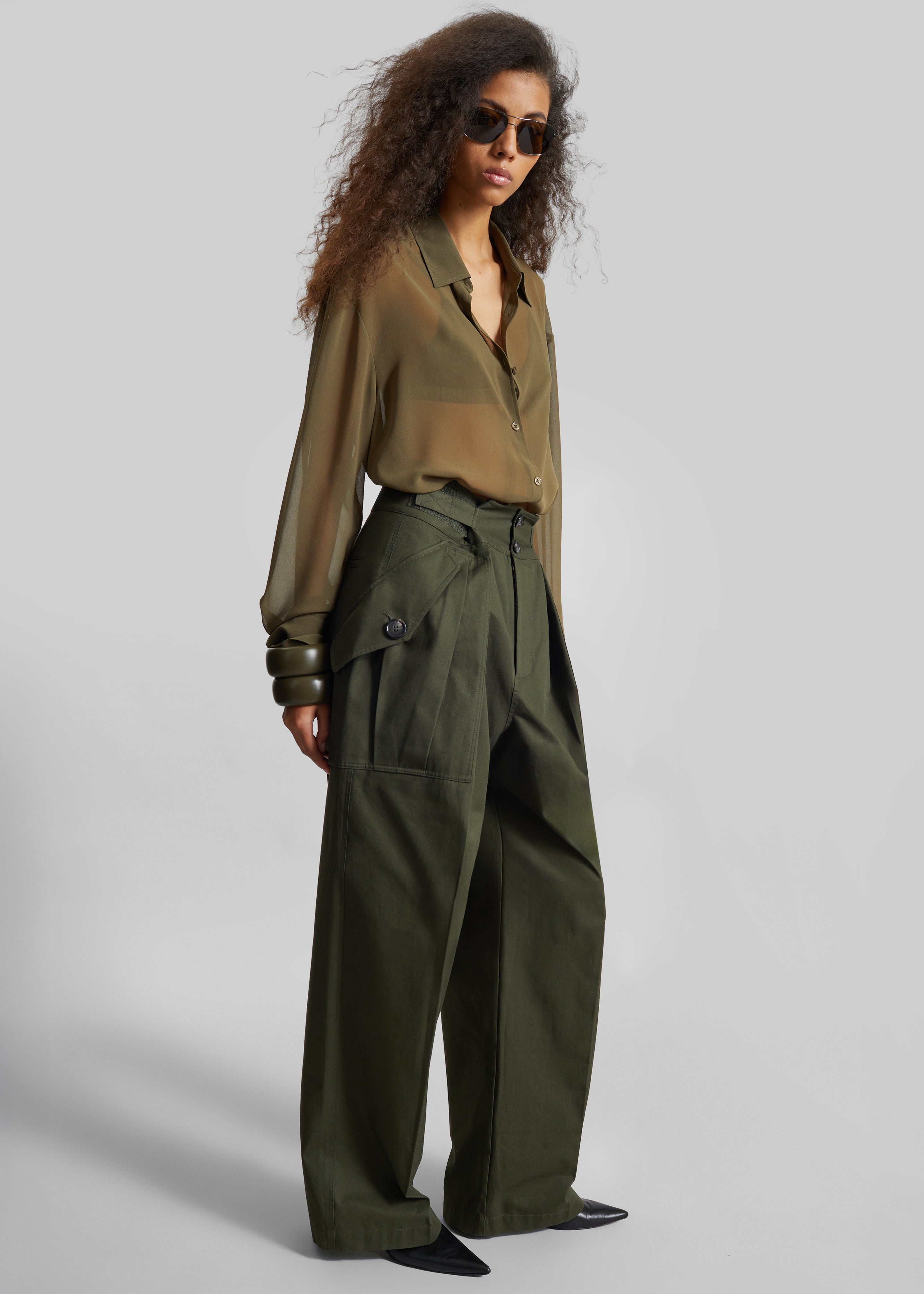Tova Cargo Pants - Deep Green