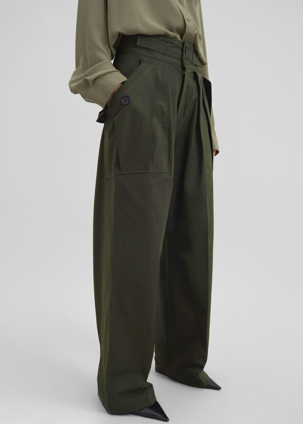 Tova Cargo Pants - Deep Green