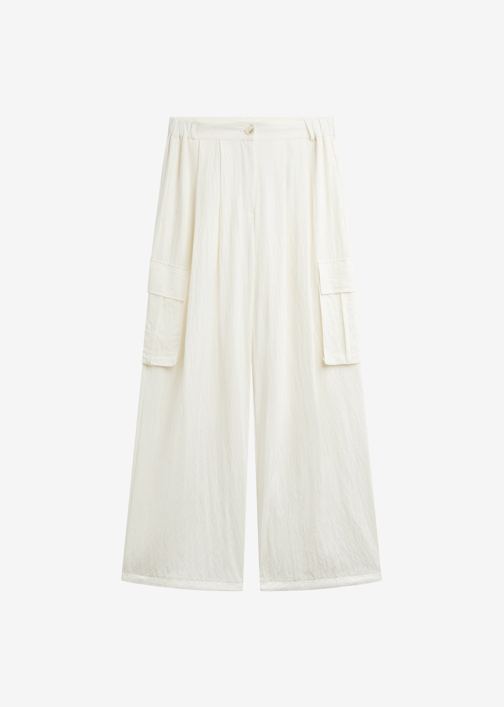 Trevi Textured Cargo Pants - Cream