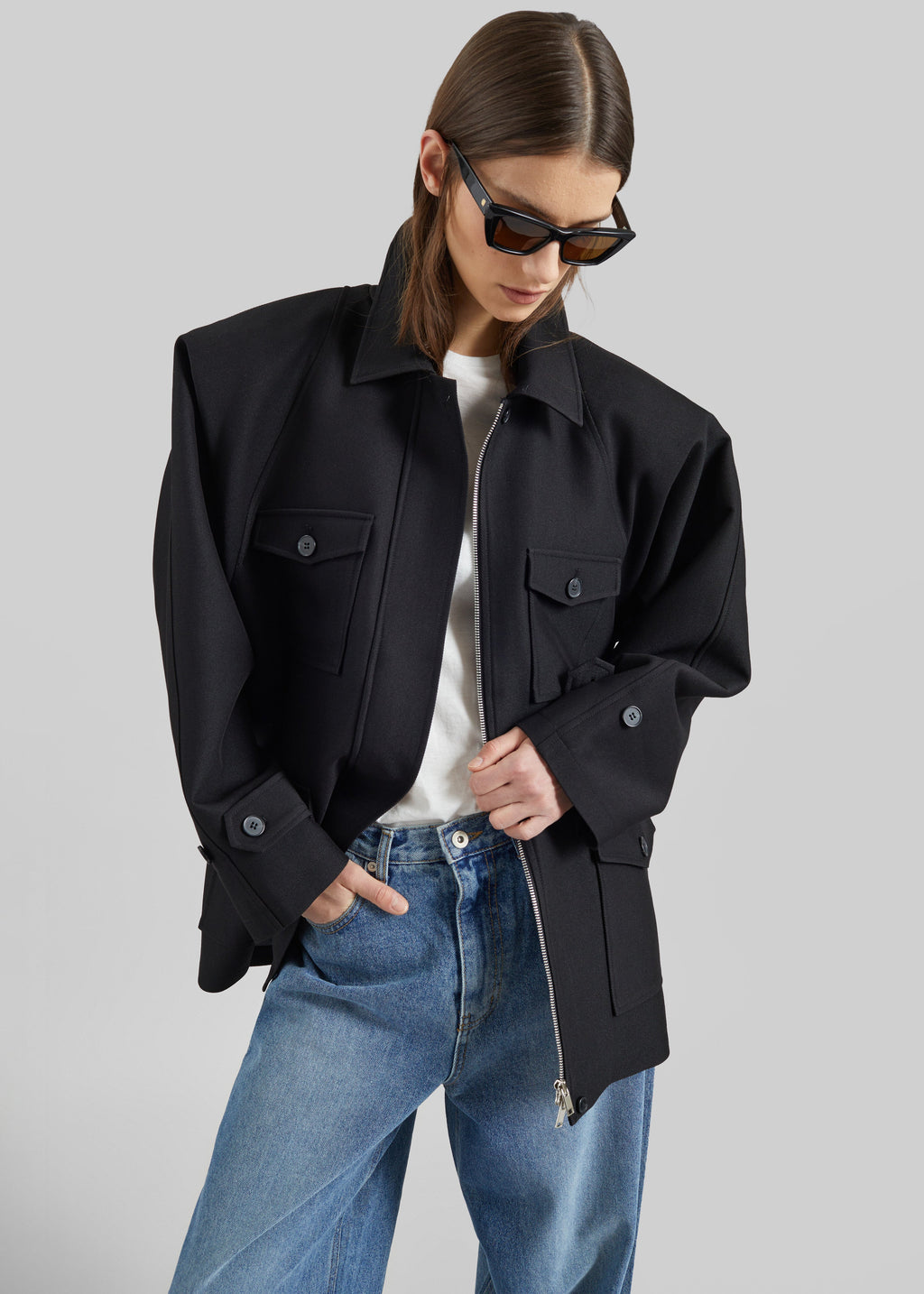 Trevose Padded Utility Jacket - Black
