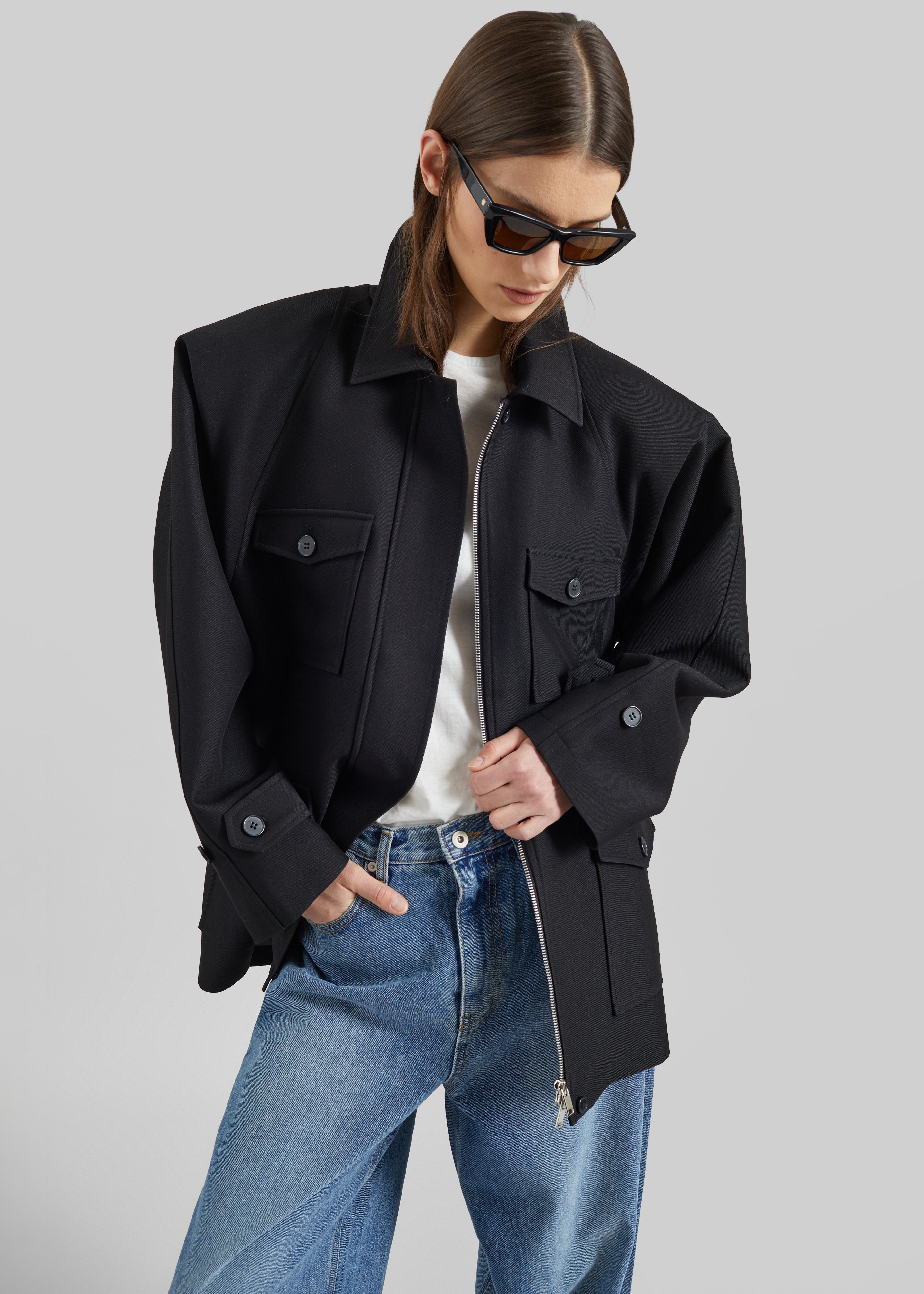 Trevose Padded Utility Jacket - Black