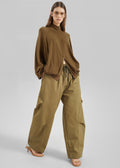 Tulsa Curved Pants - Dark Olive