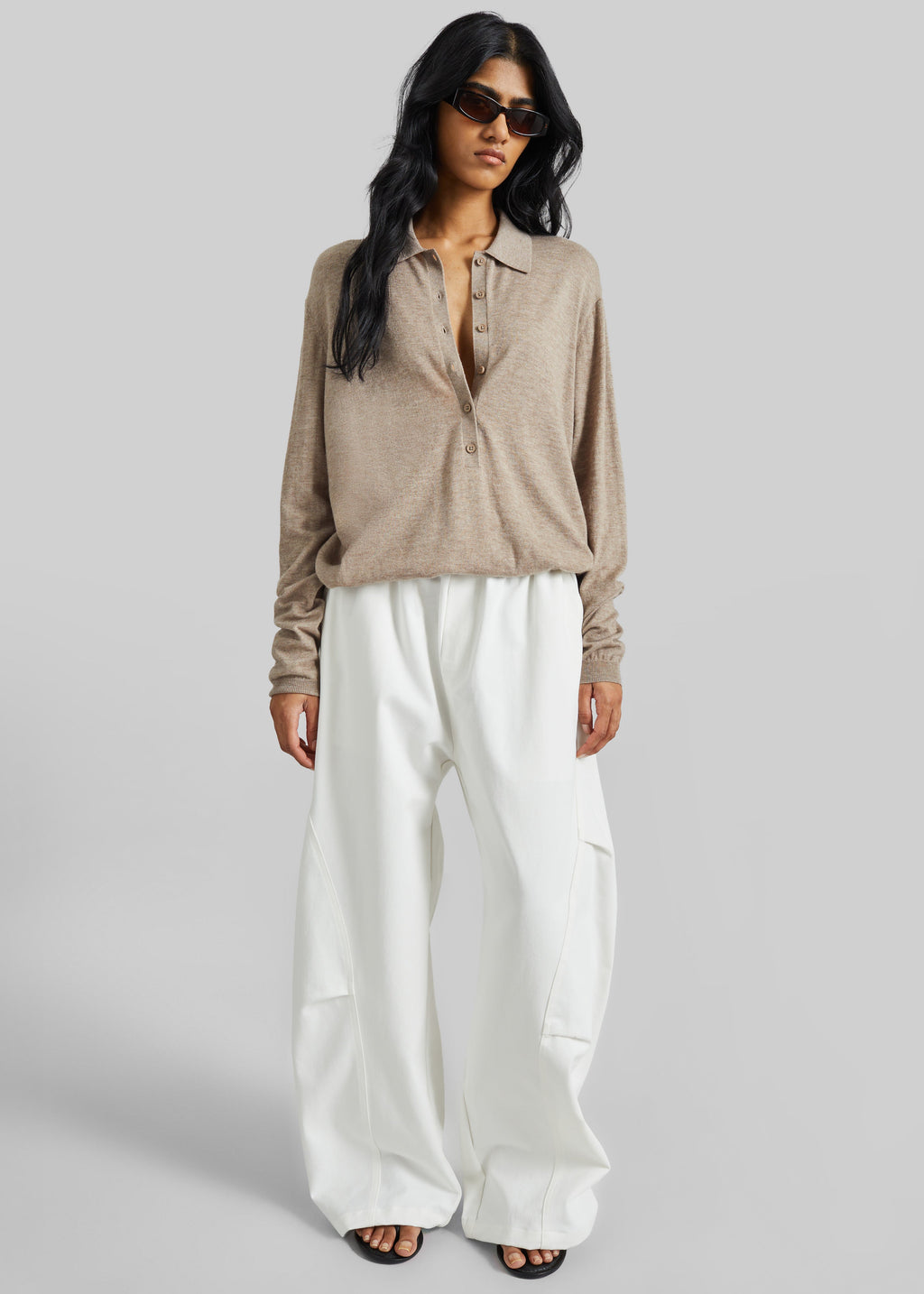 Tulsa Curved Pants - White