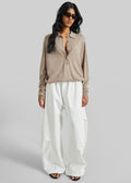 Tulsa Curved Pants - White