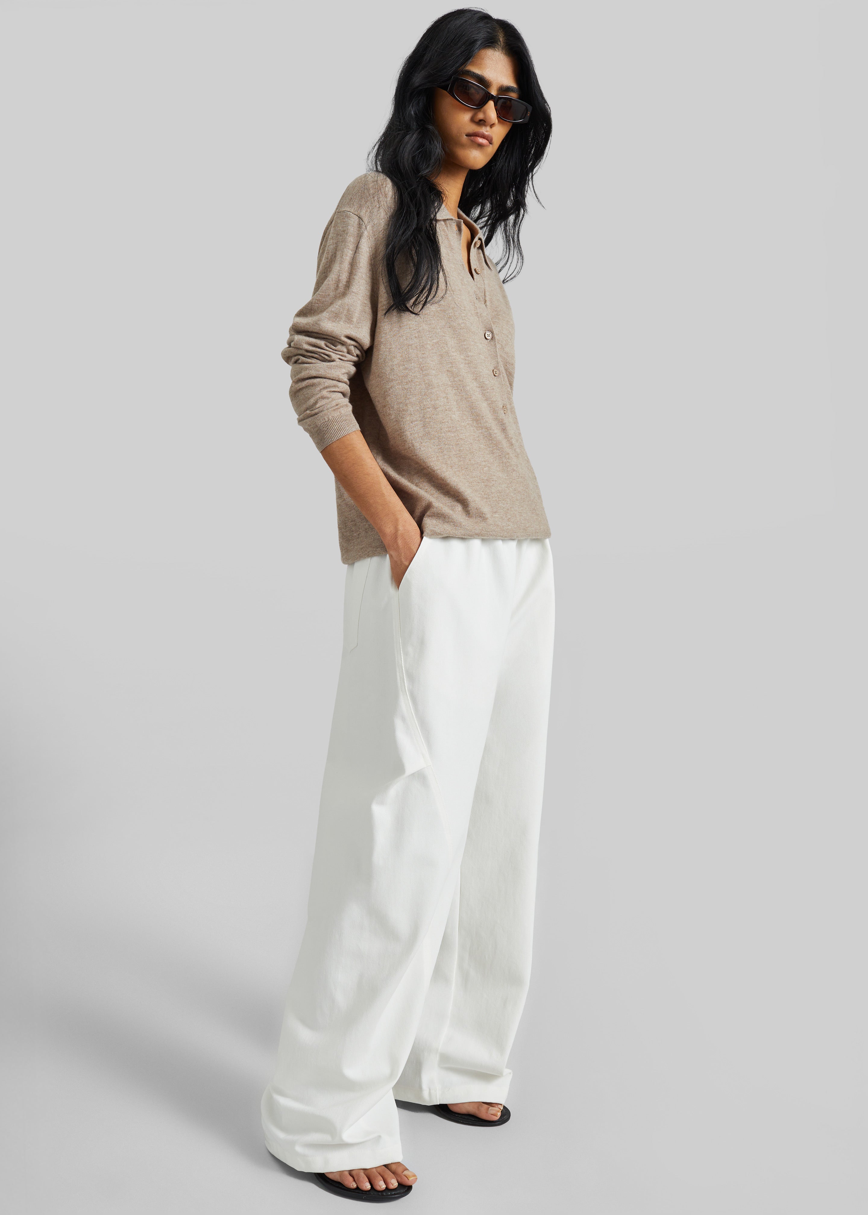 Tulsa Curved Pants - White