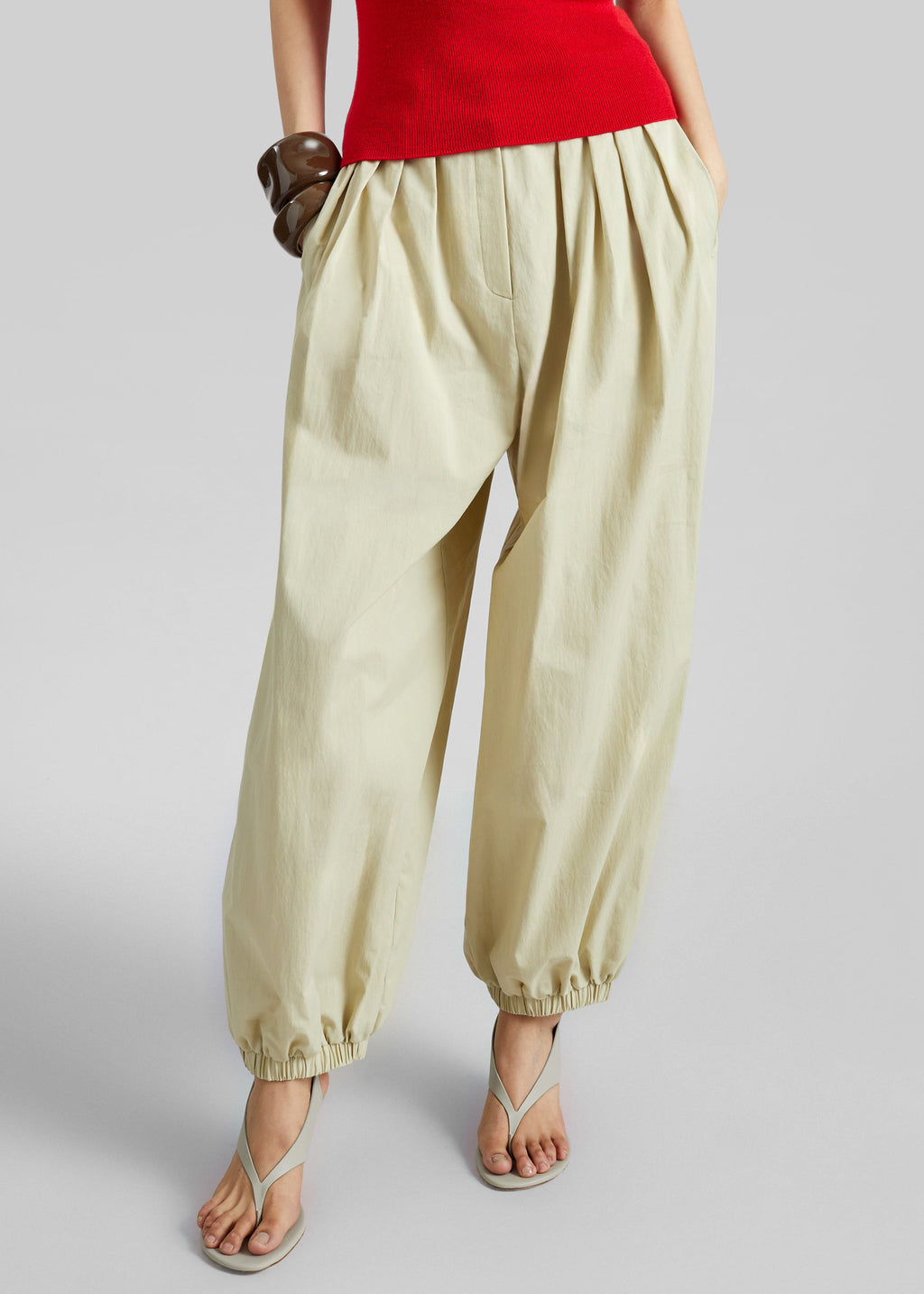 Vannes Balloon Pants - Beige