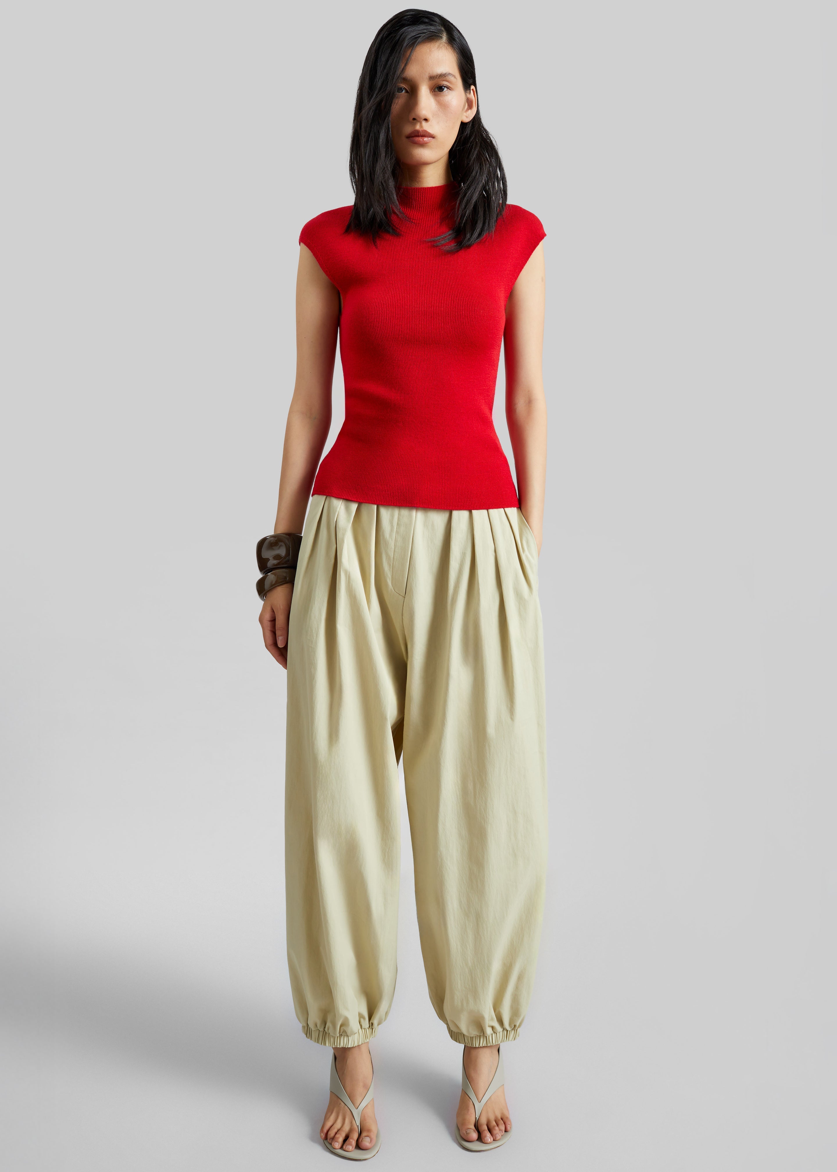 Vannes Balloon Pants - Beige