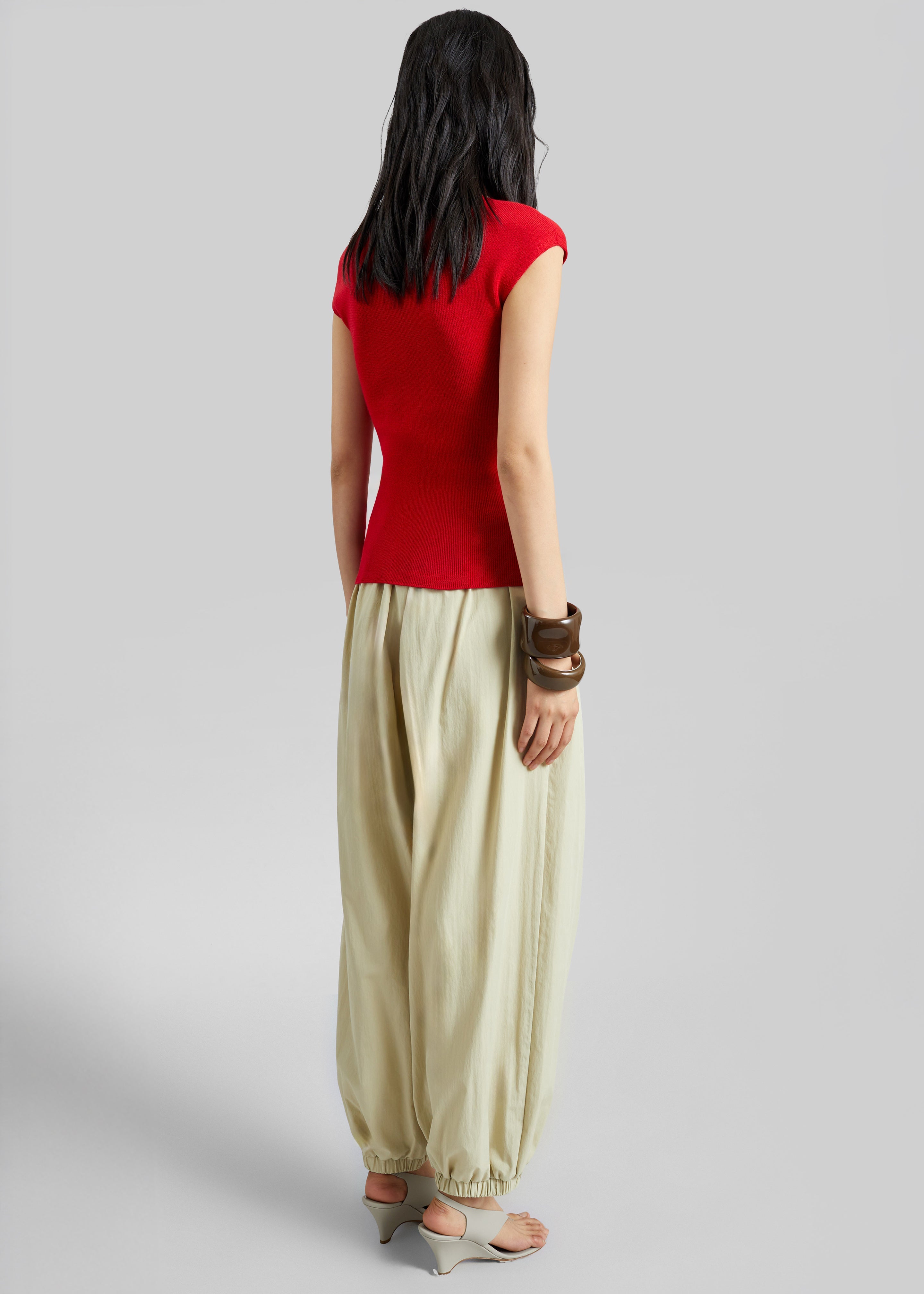 Vannes Balloon Pants - Beige