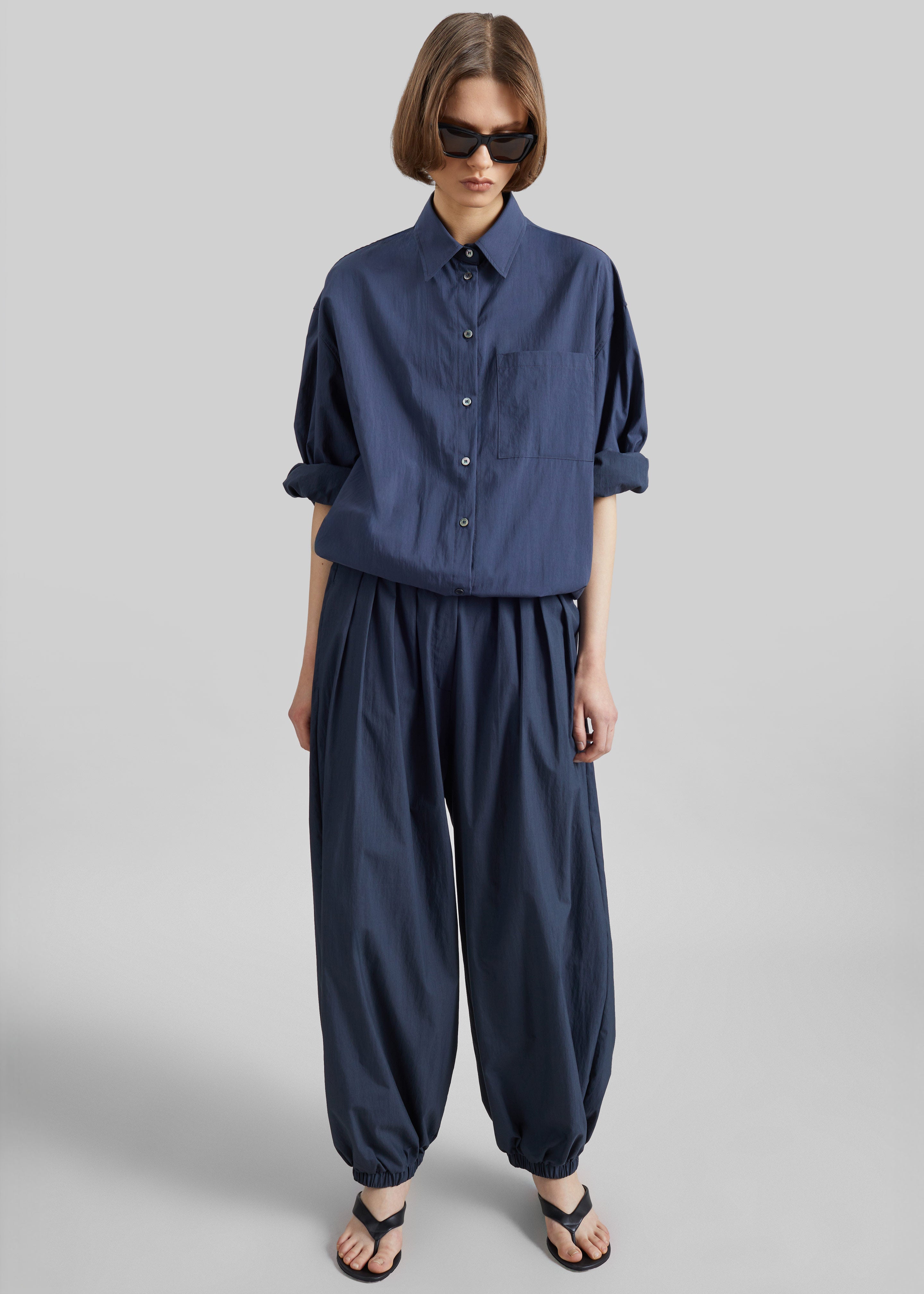 Vannes Balloon Pants - Navy
