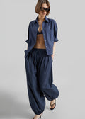 Vannes Balloon Pants - Navy