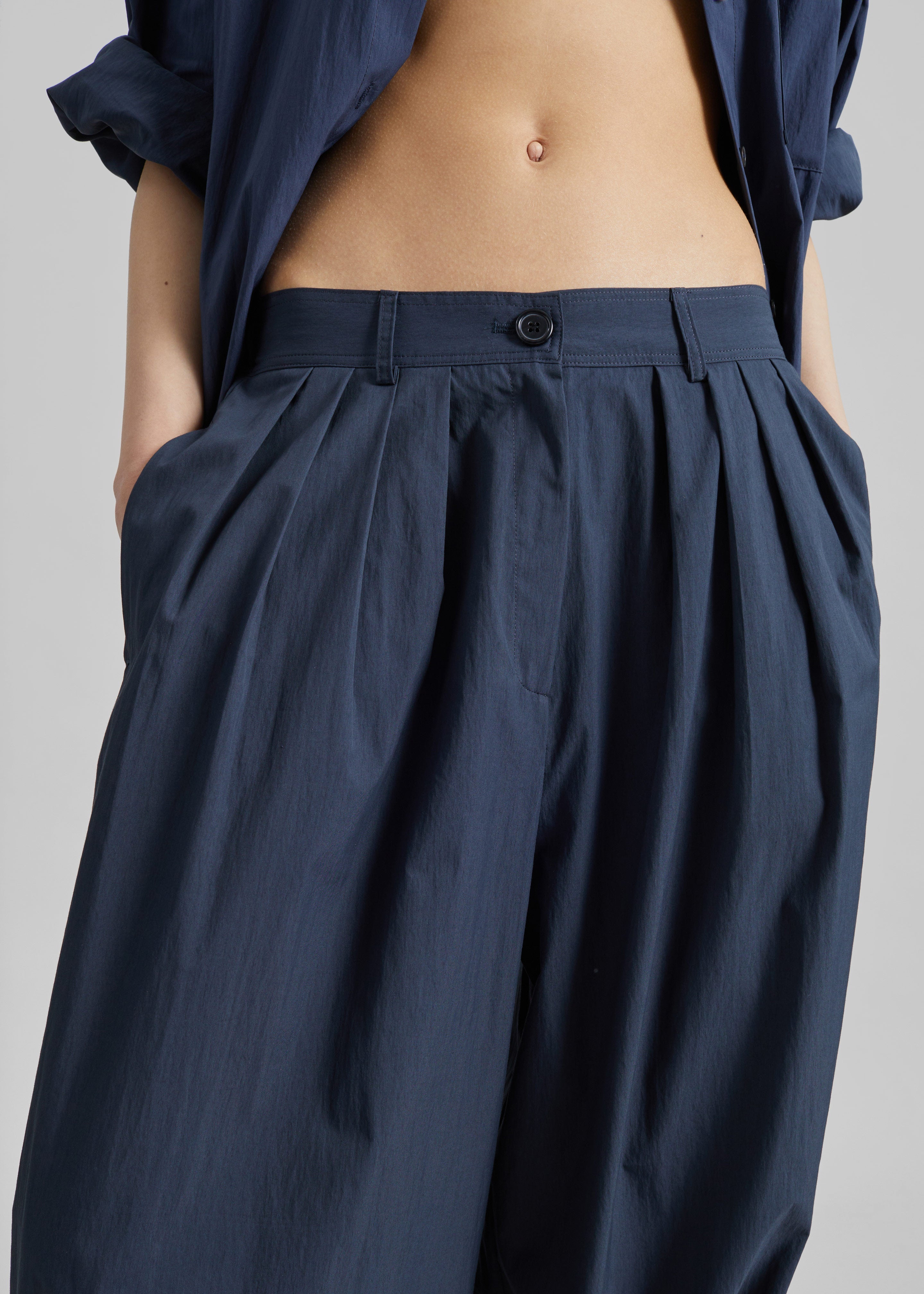 Vannes Balloon Pants - Navy